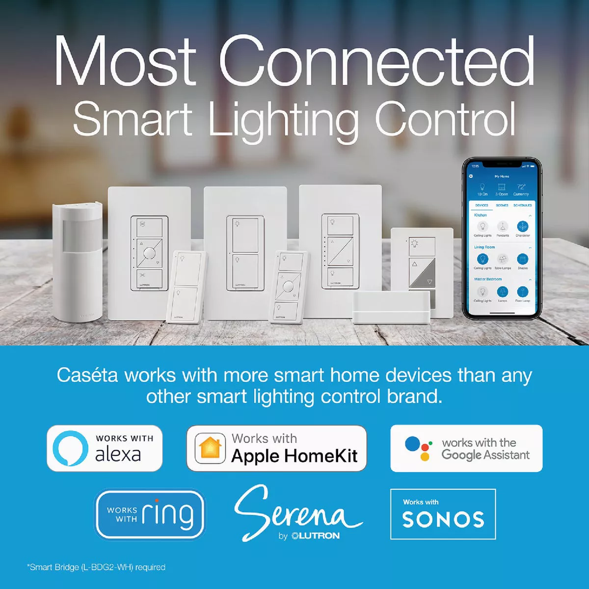 Lutron Caseta White 120V 1.25A Wireless Dimmer - photo 5