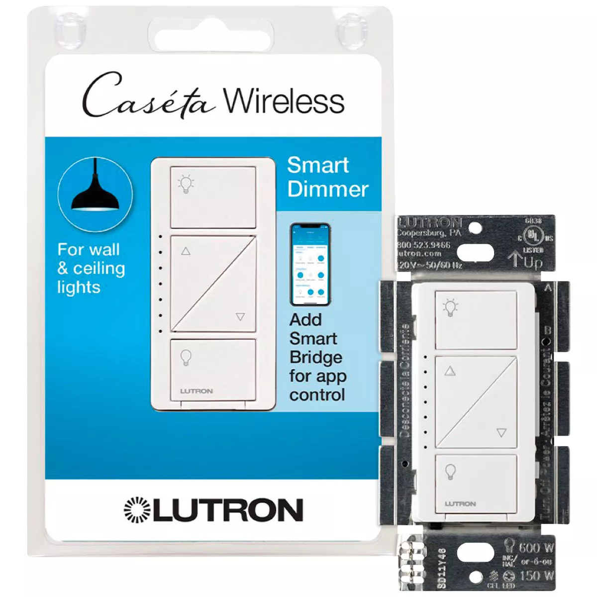 Lutron Caseta White 120V 1.25A Wireless Dimmer - photo 13