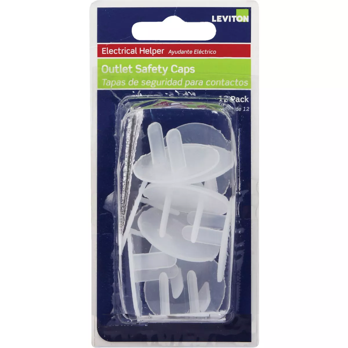 Leviton Clear Plastic Safety Outlet Plug (12-Pack) - photo 2
