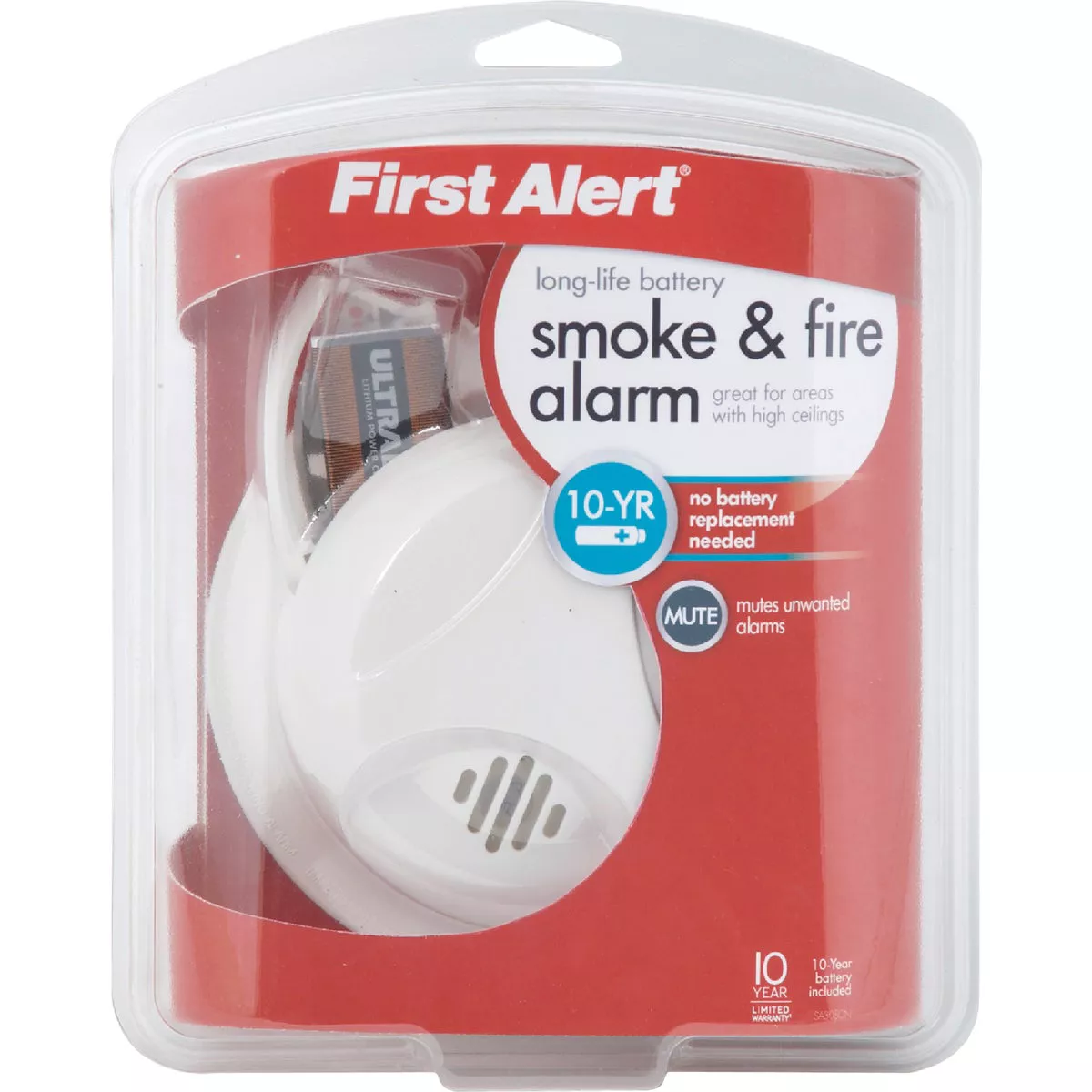 First Alert Long Life Battery Operated 9V Ionization Smoke Alarm - photo 4