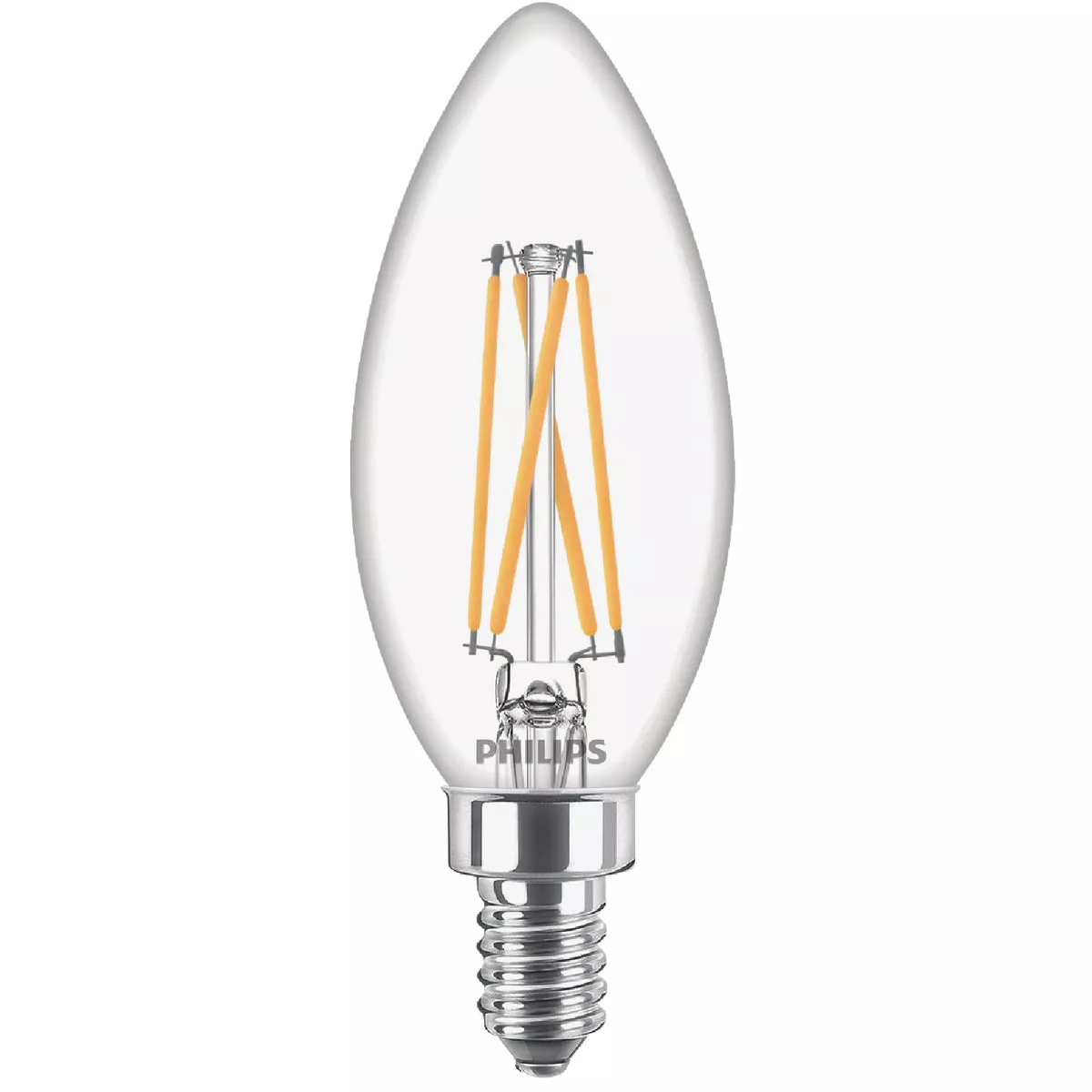 Philips 40W Equivalent Soft White B11 Candelabra Clear LED Decorative Light Bulb (3-Pack) - photo 3