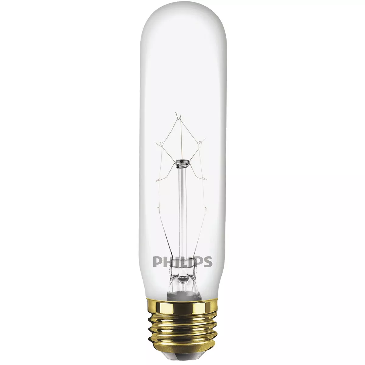 Philips 40W Clear Medium Tubular T10 Incandescent Display Light Bulb - photo 3