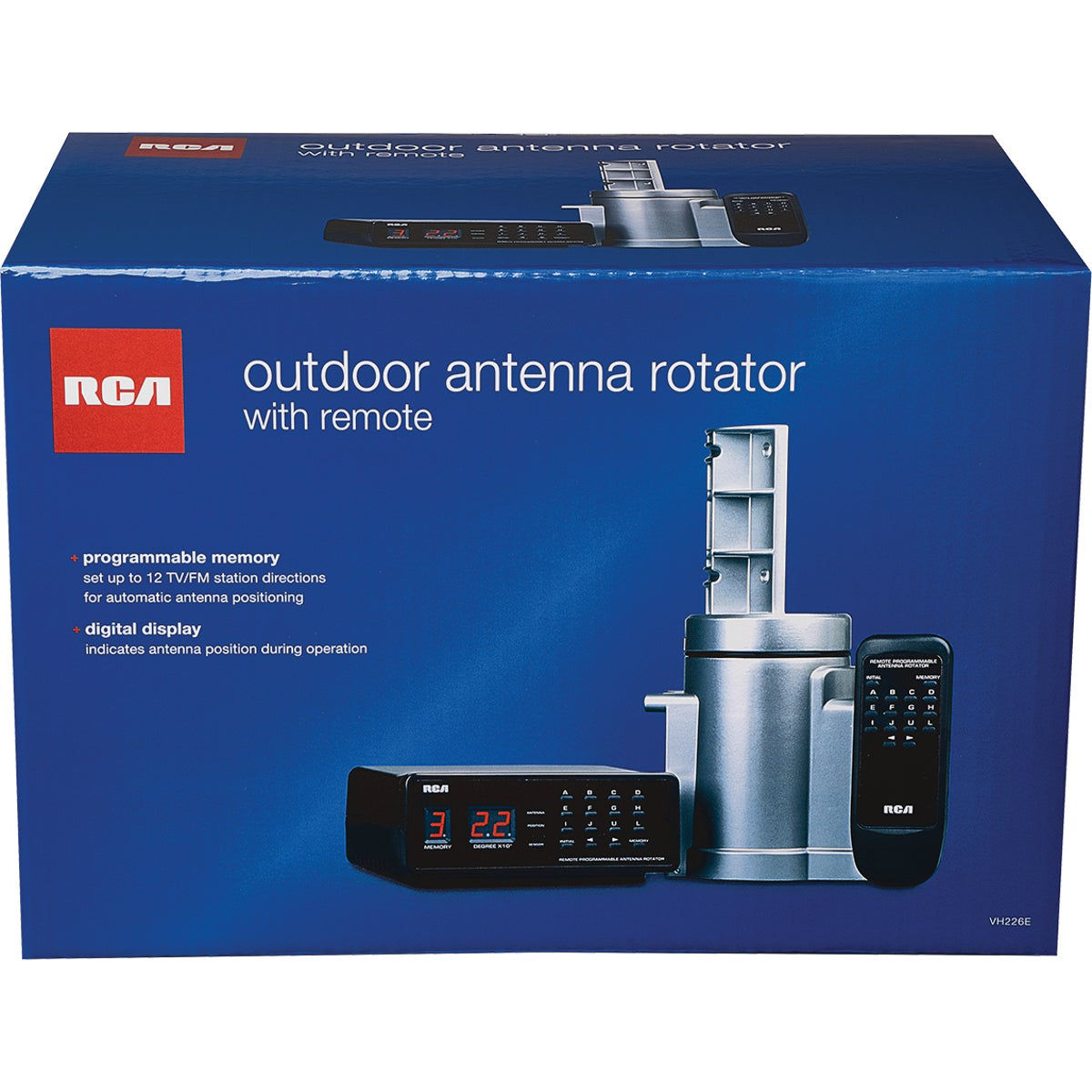 RCA Digital RV & FM Radio Black Box, Silver Rotator Outdoor