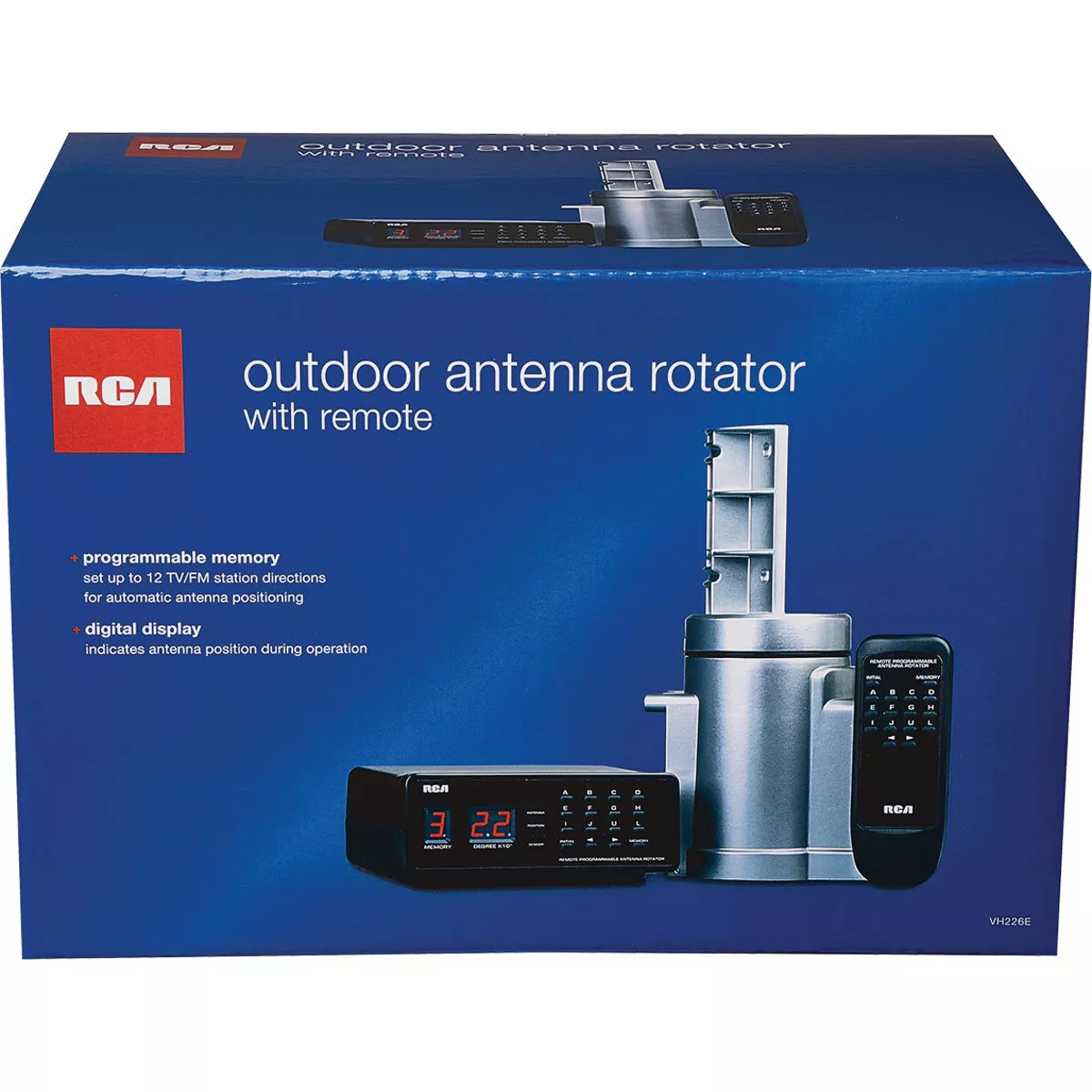 RCA Digital RV & FM Radio Black Box, Silver Rotator Outdoor Antenna - photo 2