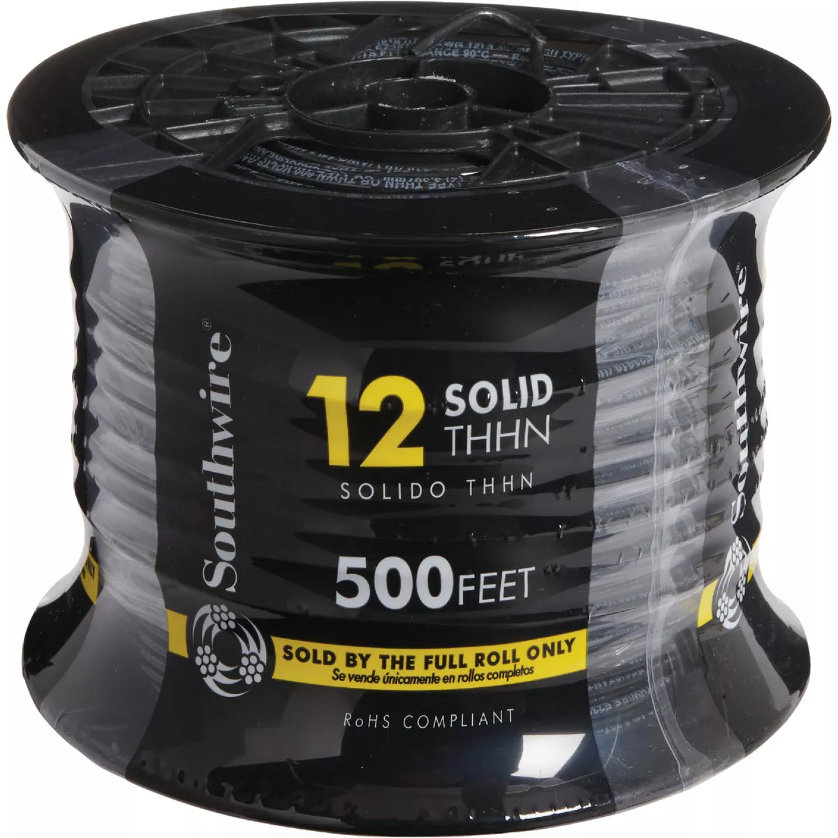 Southwire 500 Ft. 12 AWG Solid Black THHN Electrical Wire - photo 2