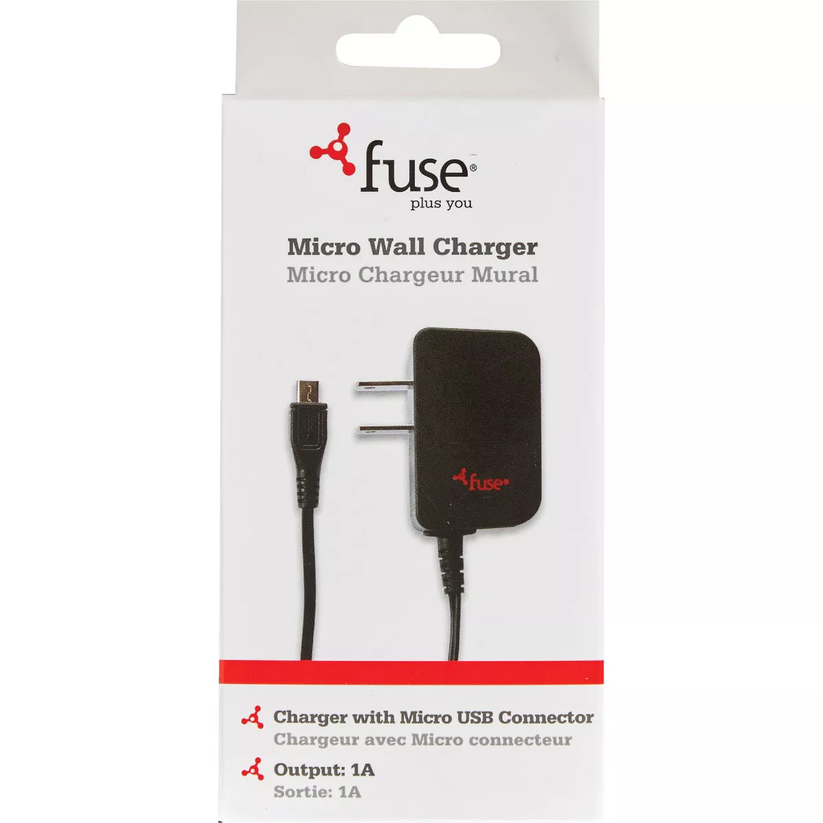 Fuse Wall Micro USB Black Wall Charger - photo 2