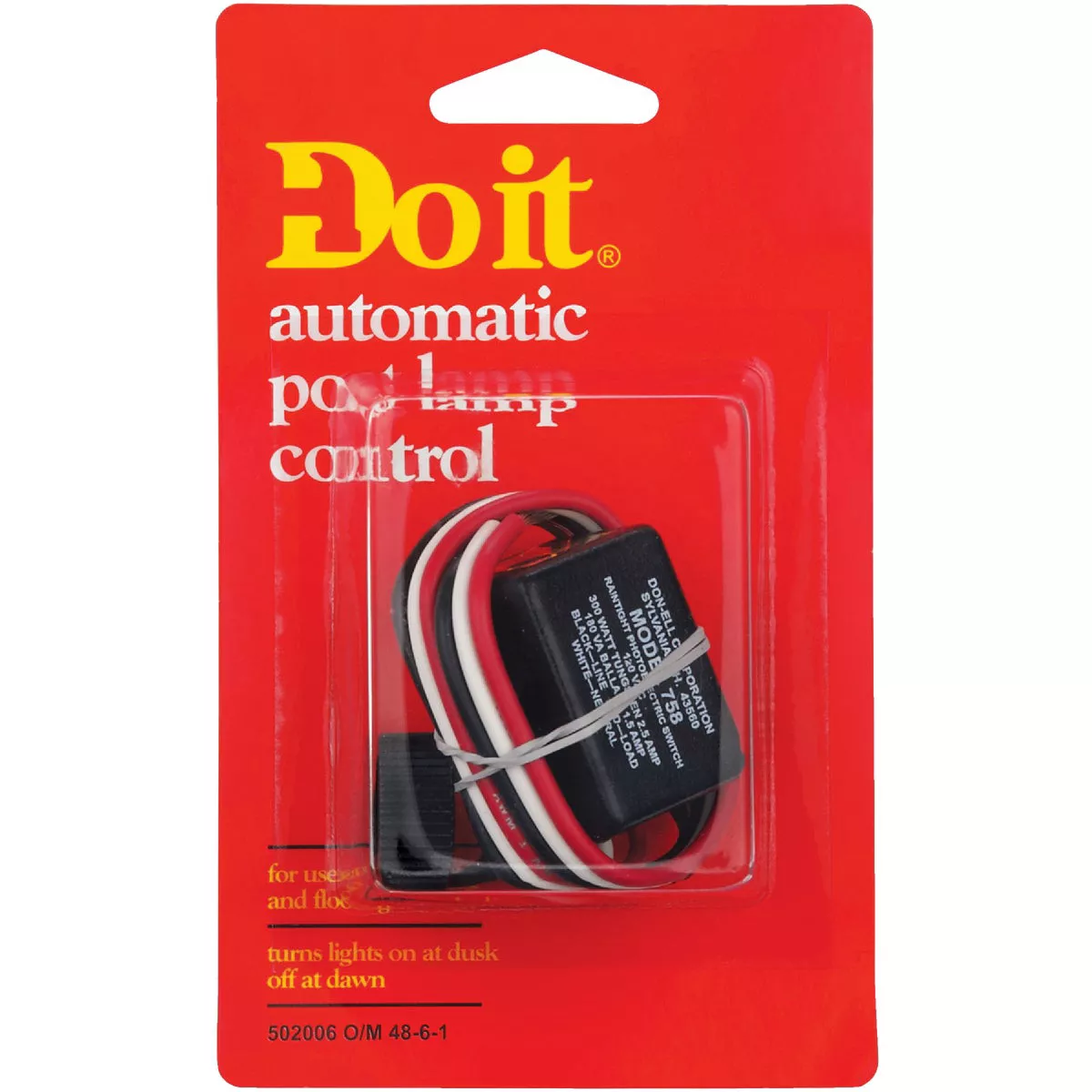 Do it Hard Wire Black Photocell Lamp Post Control - photo 2