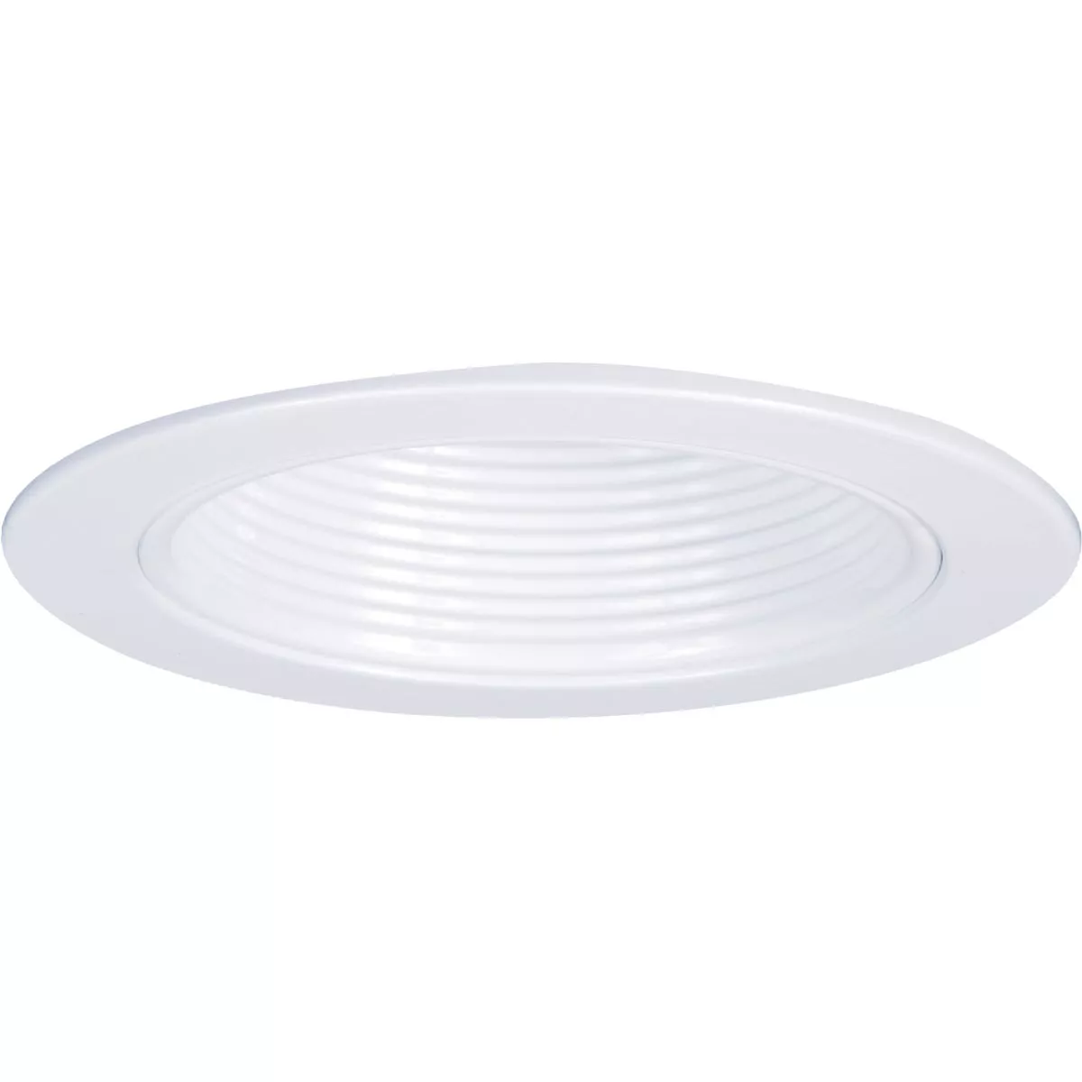 Halo 4 In. White Step Baffle Recessed Fixture Trim