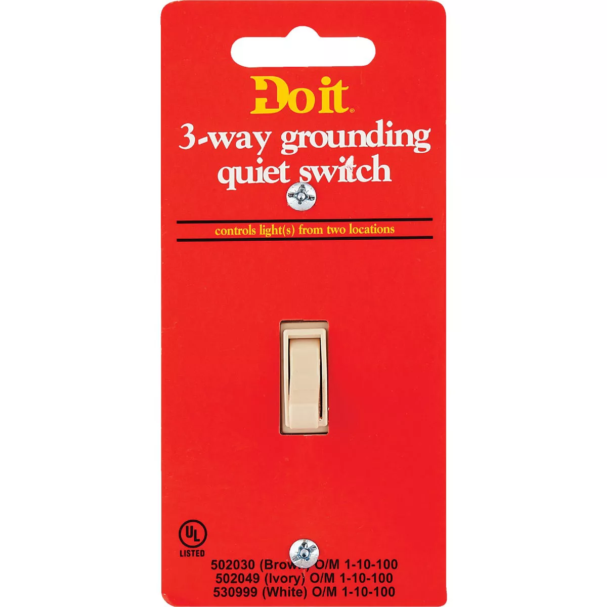 Do it Ivory 15A Grounding Quiet 3-Way Switch - photo 2