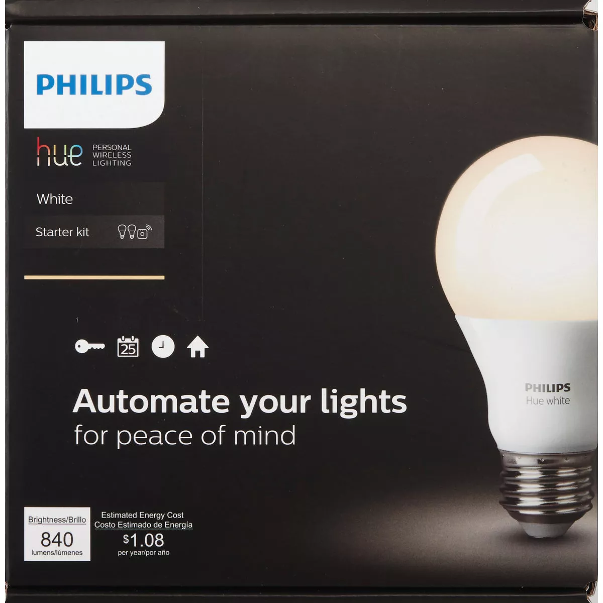 Philips Hue 2-Bulb 60W Equivalent Soft White A19 Medium Dimmable LED Light Bulb Starter Kit - photo 2