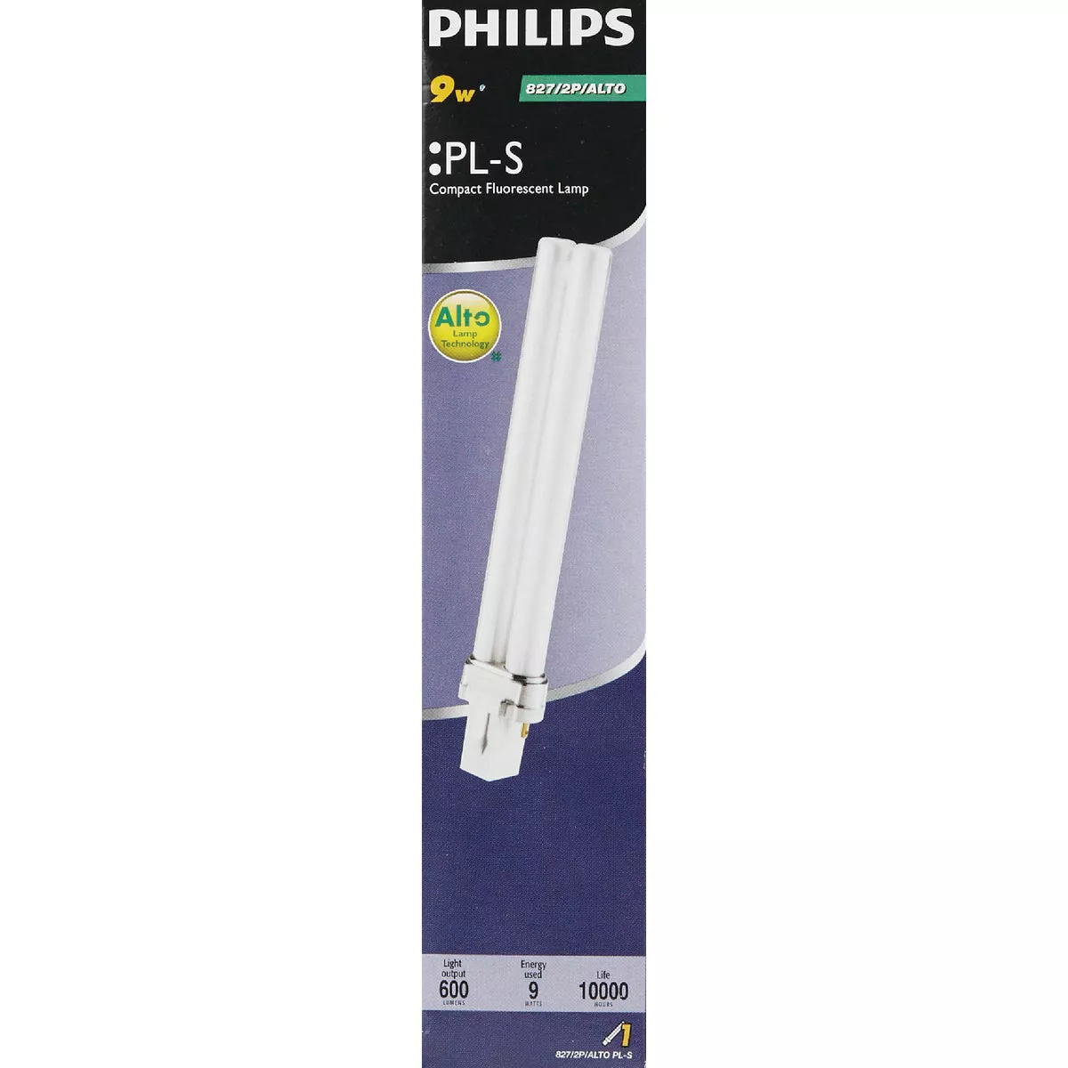 Philips 40W Equivalent Soft White G23 Base PL-S CFL Light Bulb - photo 2