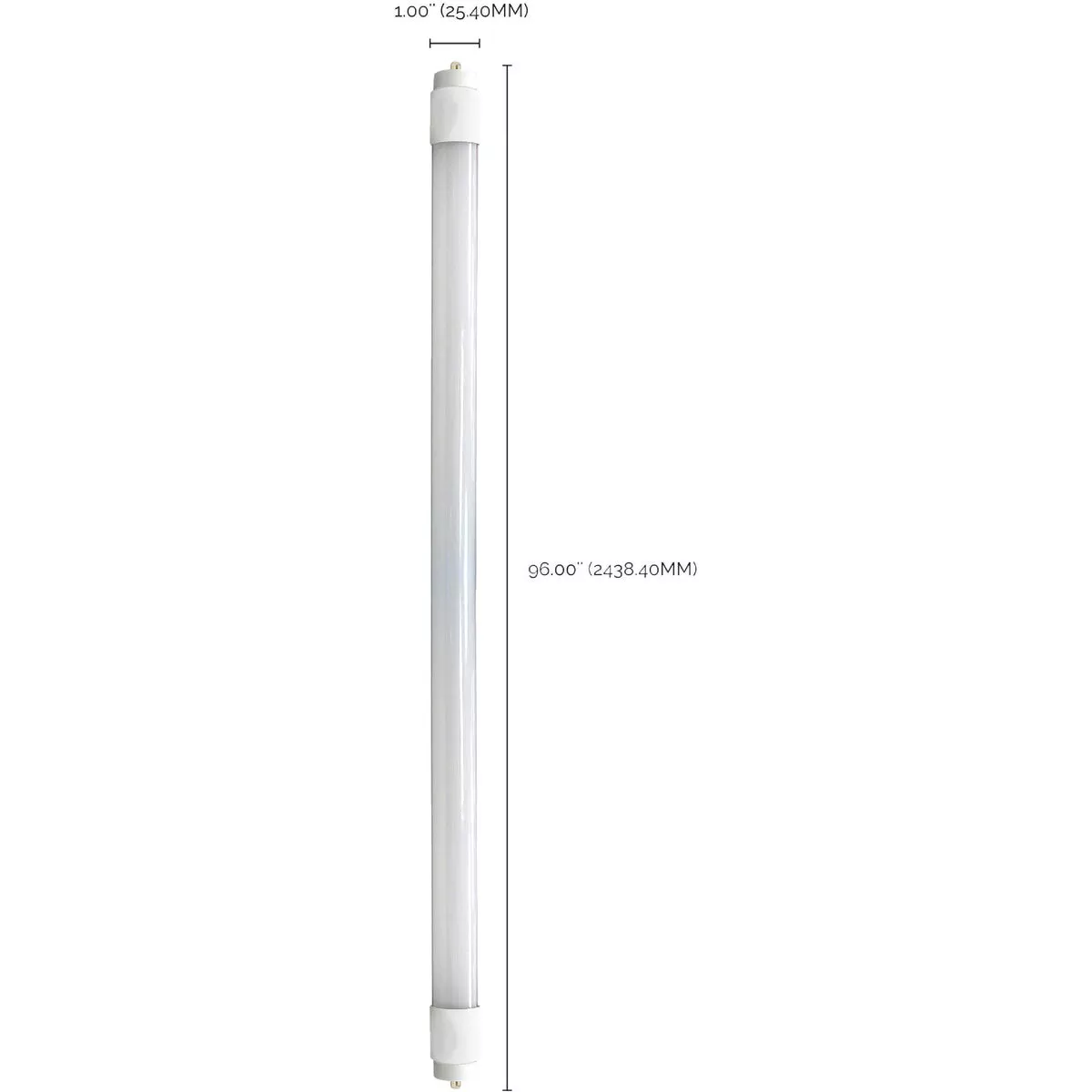 Satco 59W Equivalent 96 In. Cool White T8 Single Pin Ballast Bypass DLC Certified LED Tube Light Bulb - photo 2