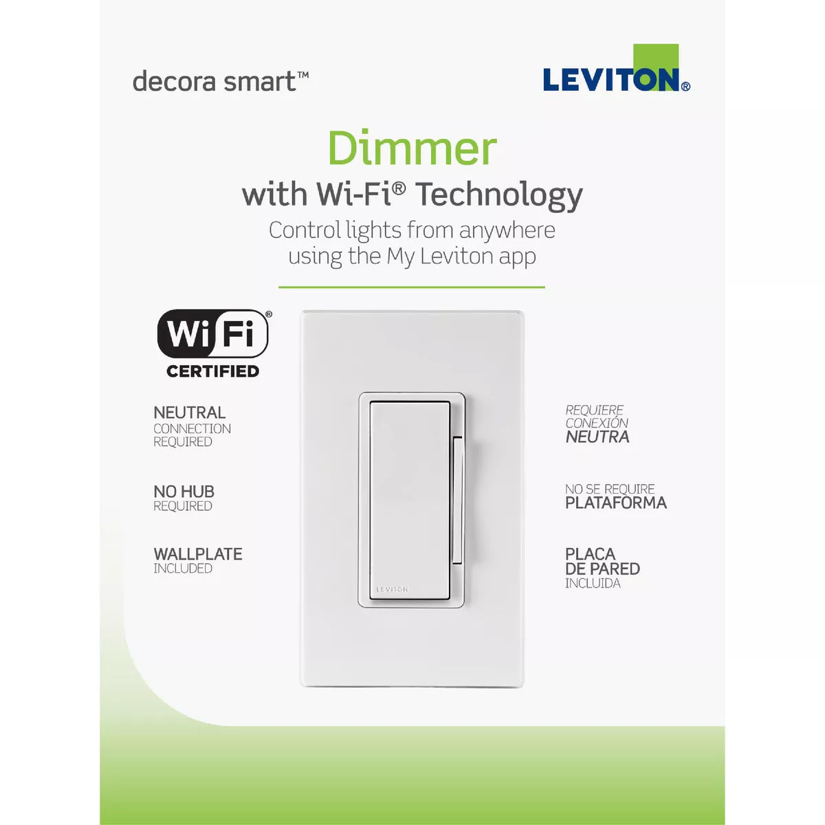 Leviton Decora Smart 600W 120V Rocker Dimmer Switch - photo 2