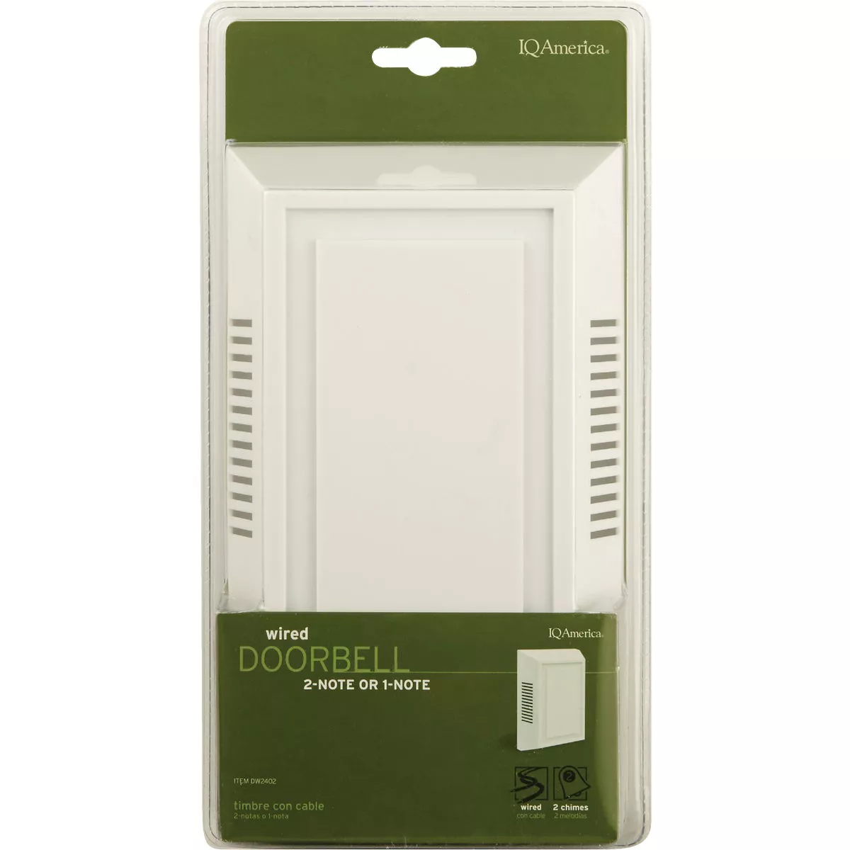IQ America Wired White Contemporary Door Chime - photo 2