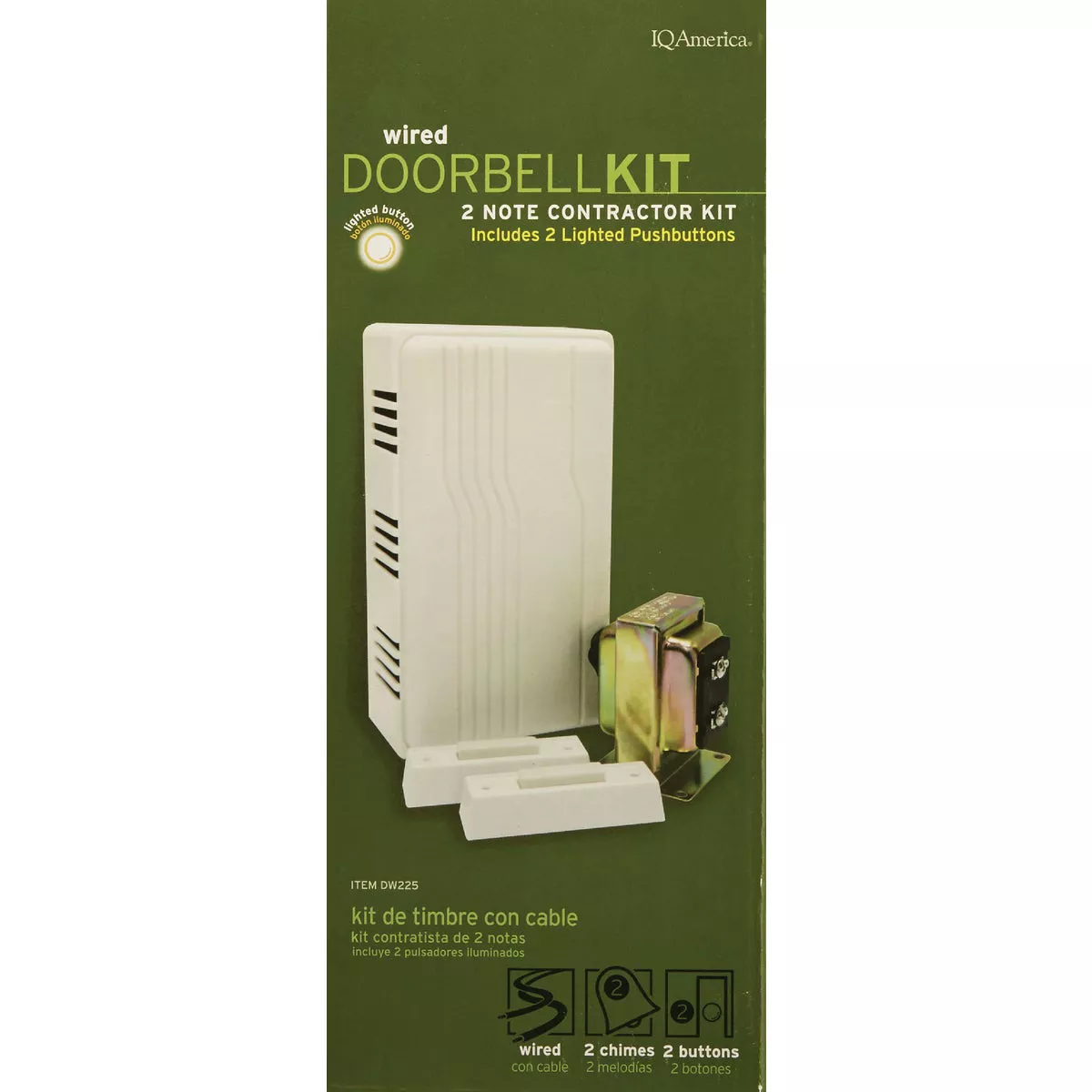 IQ America Wired White Door Chime Kit - photo 2