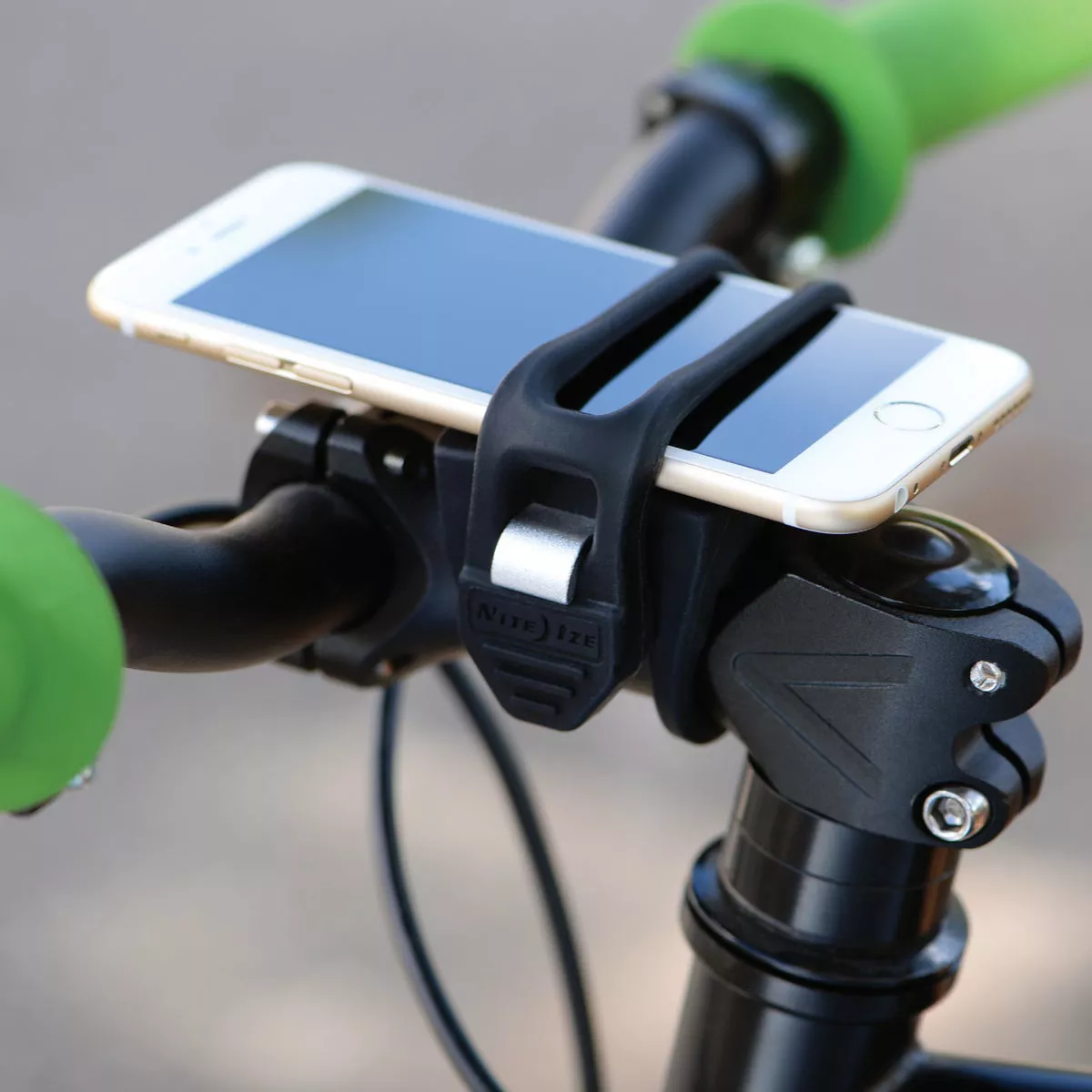 Nite Ize HandleBand 0.9 In. to 2 In. Bicycle Handlebar Gray Phone Holder - photo 2