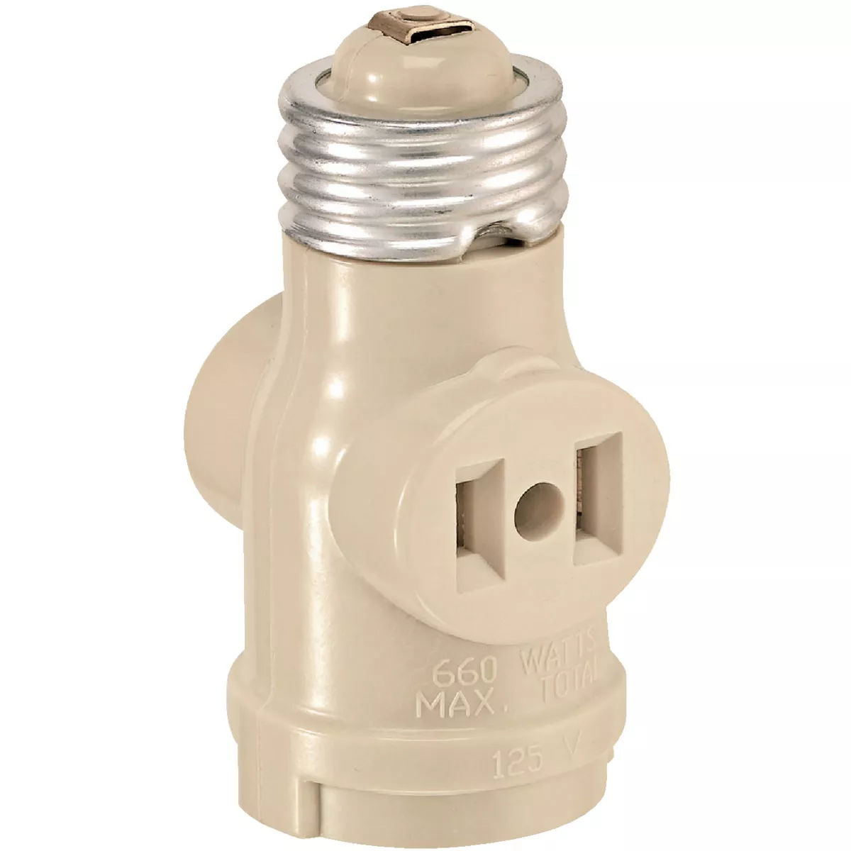 Leviton Ivory 125V Socket Adapter - photo 2