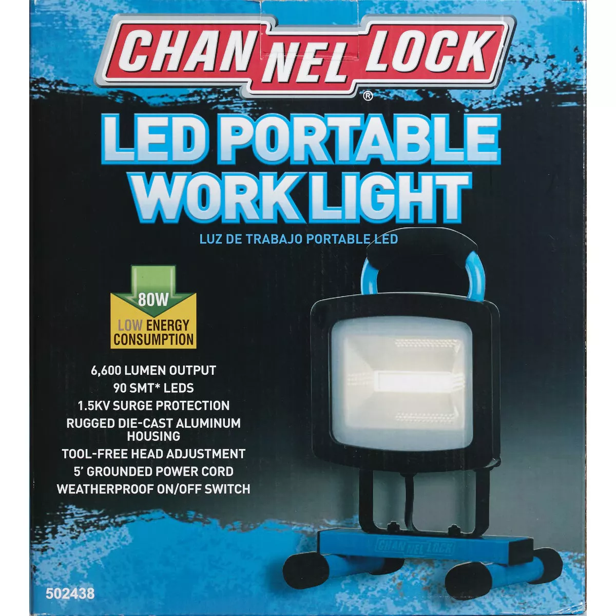 Channellock 6600 Lm. LED H-Stand Portable Work Light - photo 5