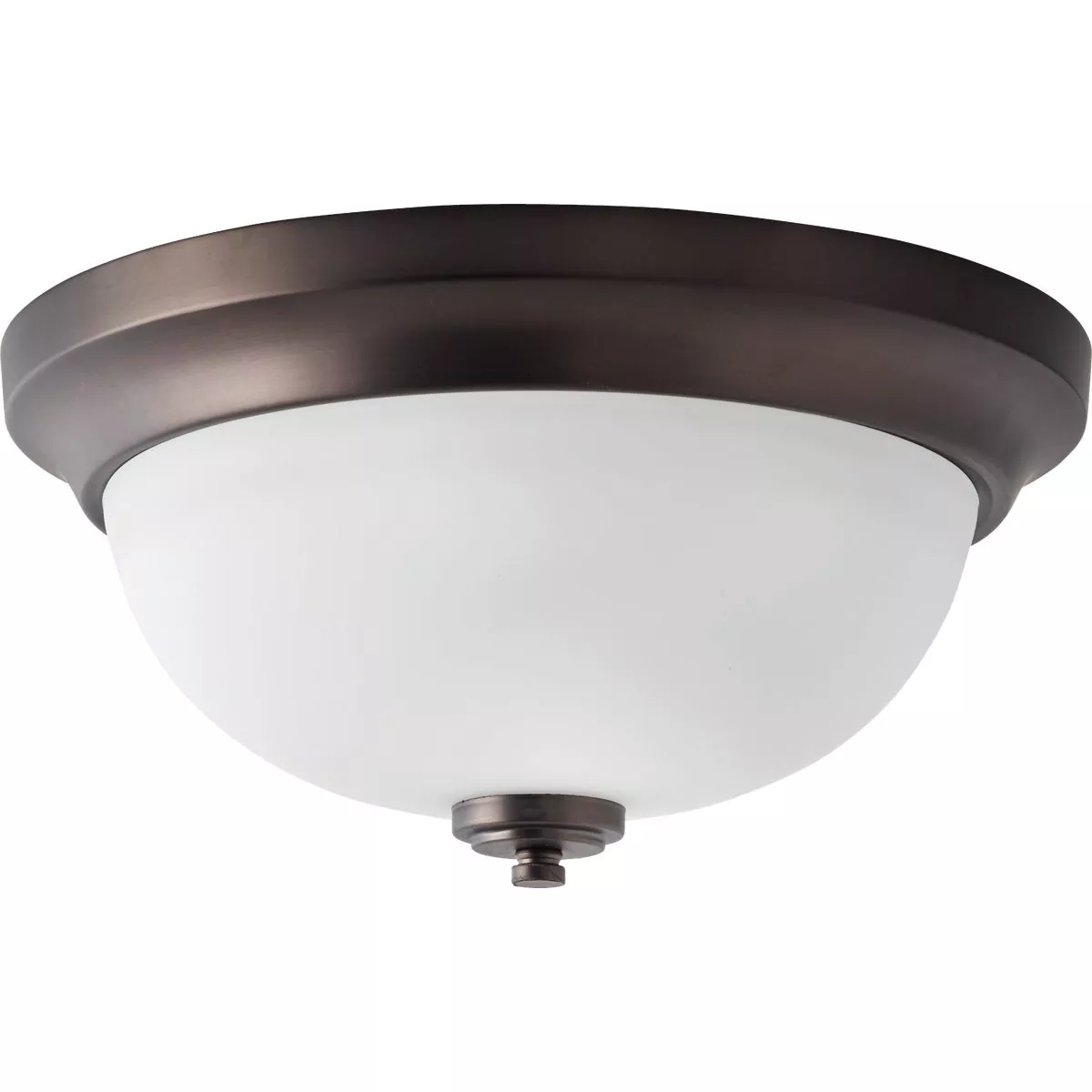 Home Impressions Crawford 13 In. Oil Rubbed Bronze Incandescent Flush Mount Light Fixture
