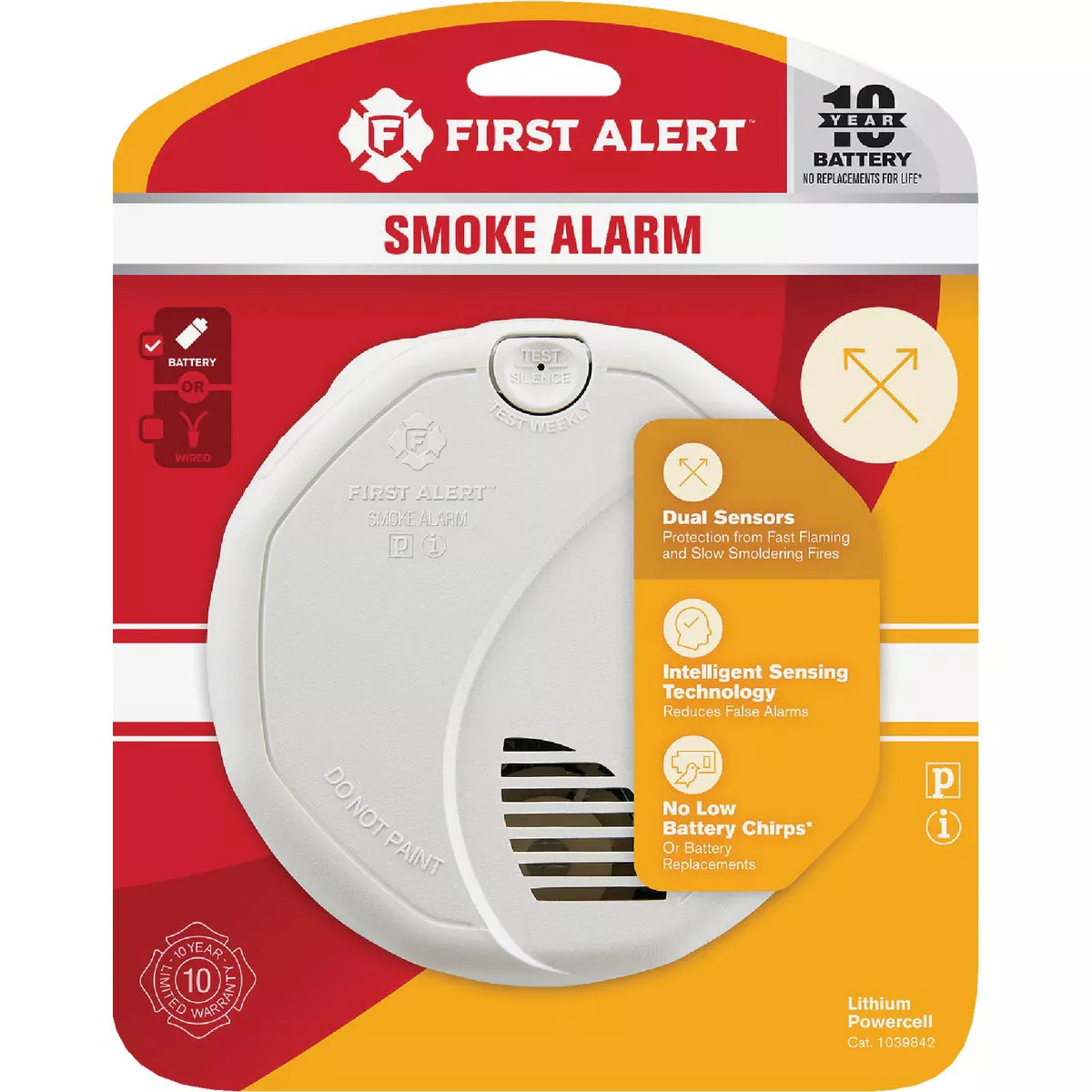 First Alert 10-Year Sealed Battery Photoelectric/Ionization Smoke Alarm - photo 2