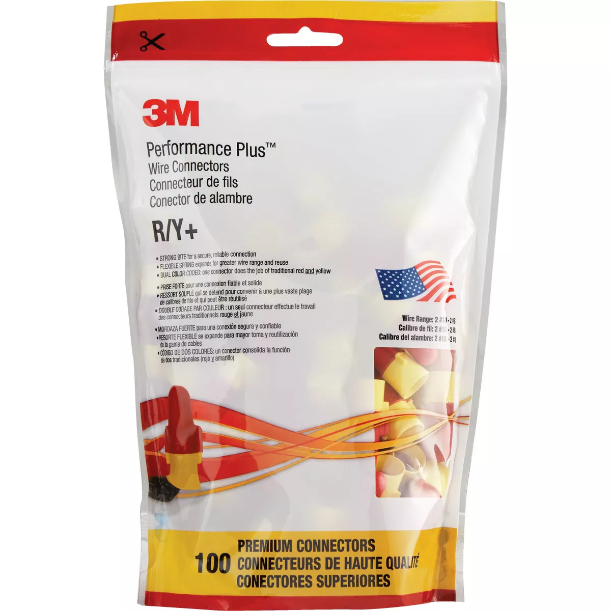 3M Performance Plus Medium Wire Connector (100-Pack) - photo 2