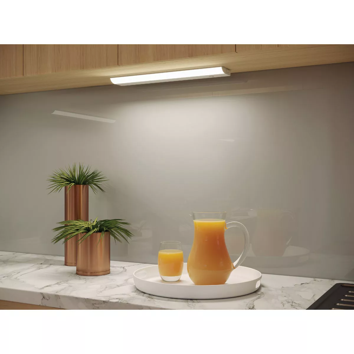 Good Earth Lighting 18 In. Direct Wire White LED Under Cabinet Light Bar - photo 2