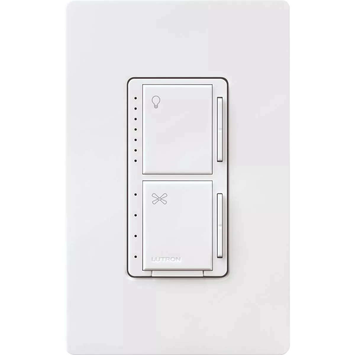 Lutron Maestro White Dimmer & Fan Control Switch