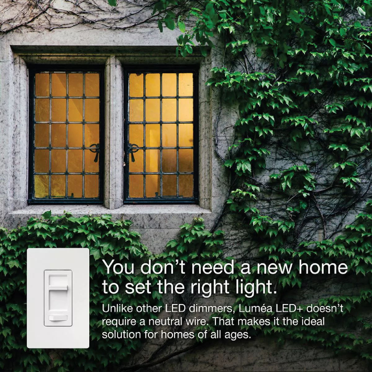 Lutron Lumea Incandescent/Halogen/LED/CFL White Slide Dimmer Switch - photo 3
