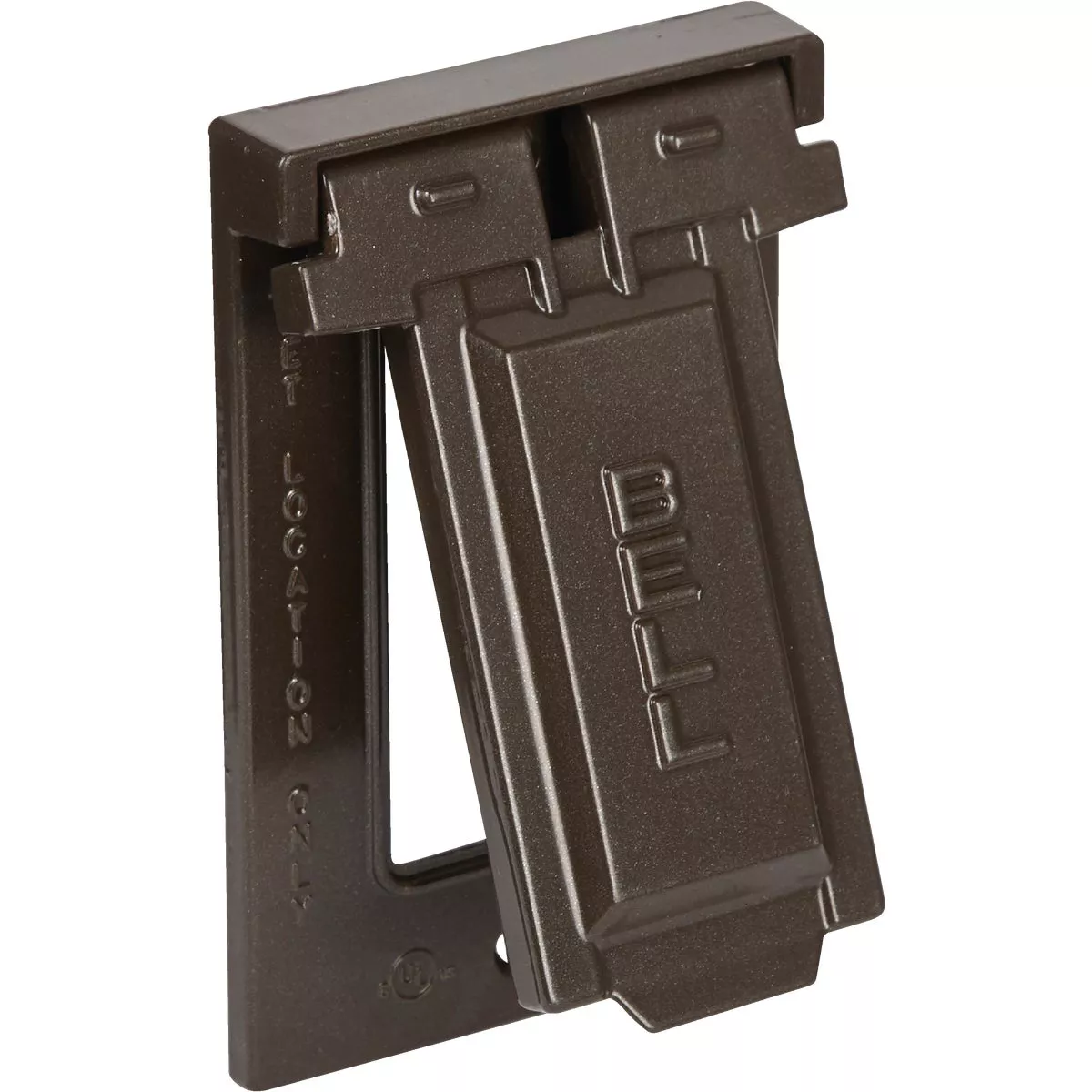 Bell Single Gang Vertical Mount Die-Cast Metal Bronze Weatherproof GFCI Outdoor Outlet Cover - photo 3
