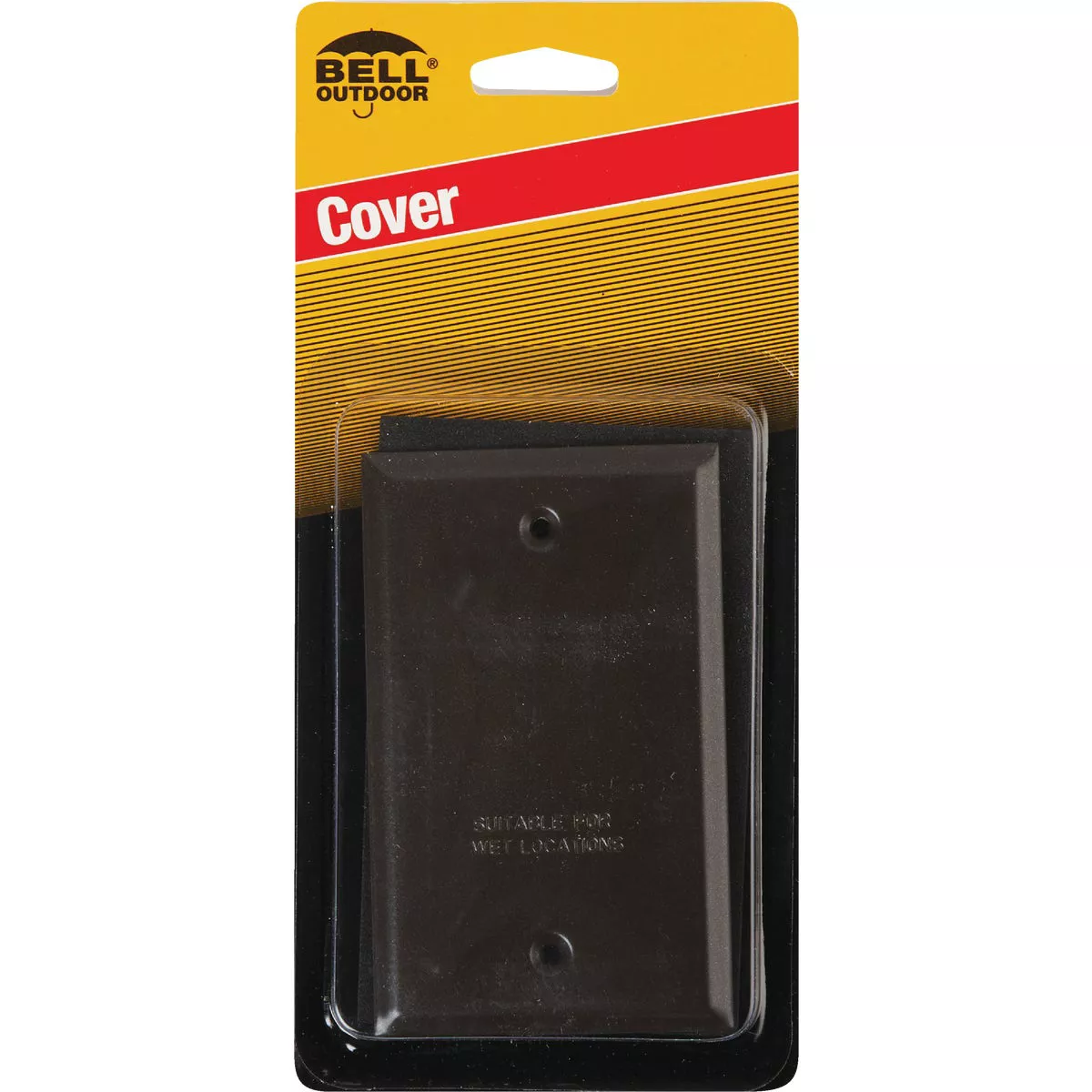 Bell Single Gang Rectangular Die-Cast Metal Bronze Blank Outdoor Box Cover - photo 2
