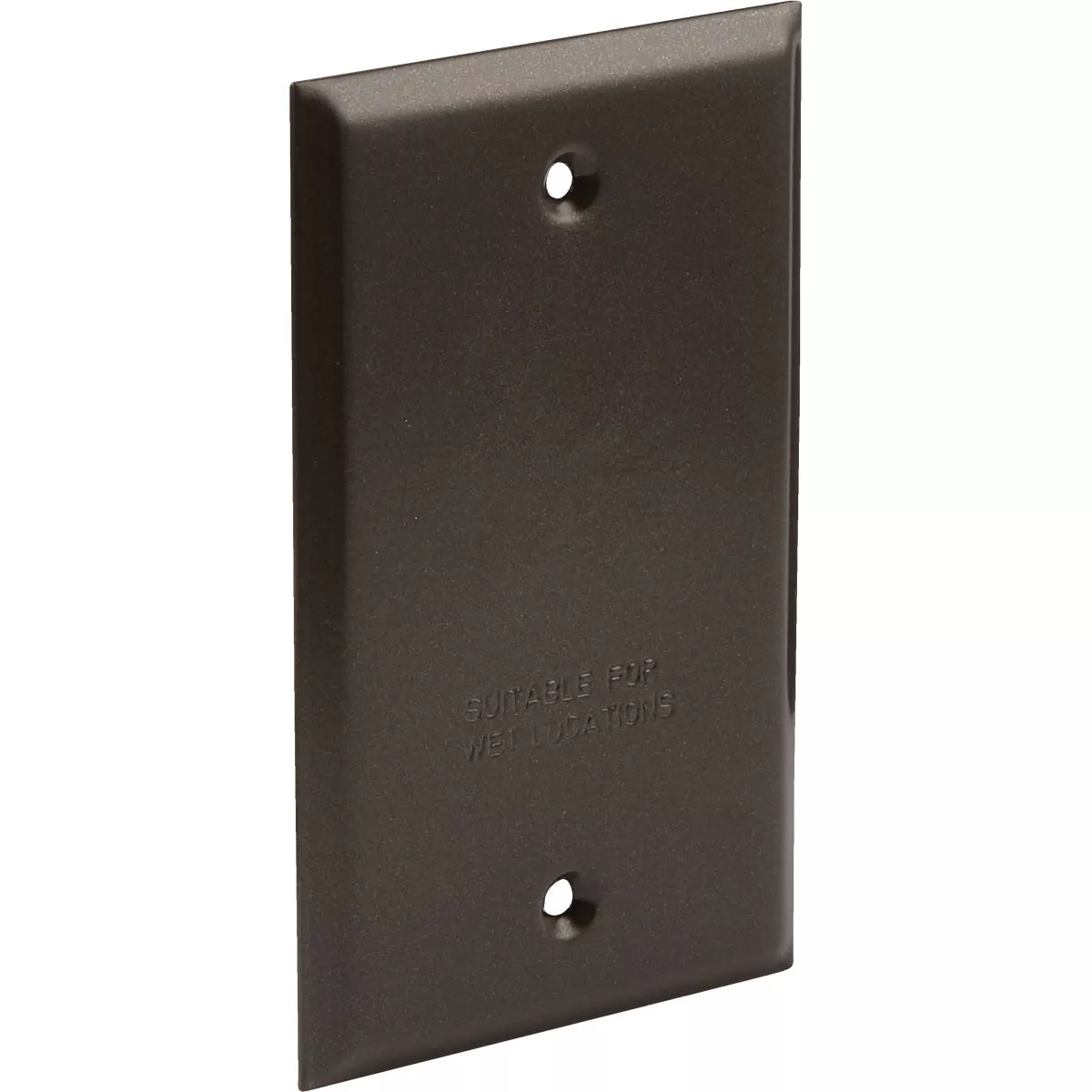 Bell Single Gang Rectangular Die-Cast Metal Bronze Blank Outdoor Box Cover - photo 3
