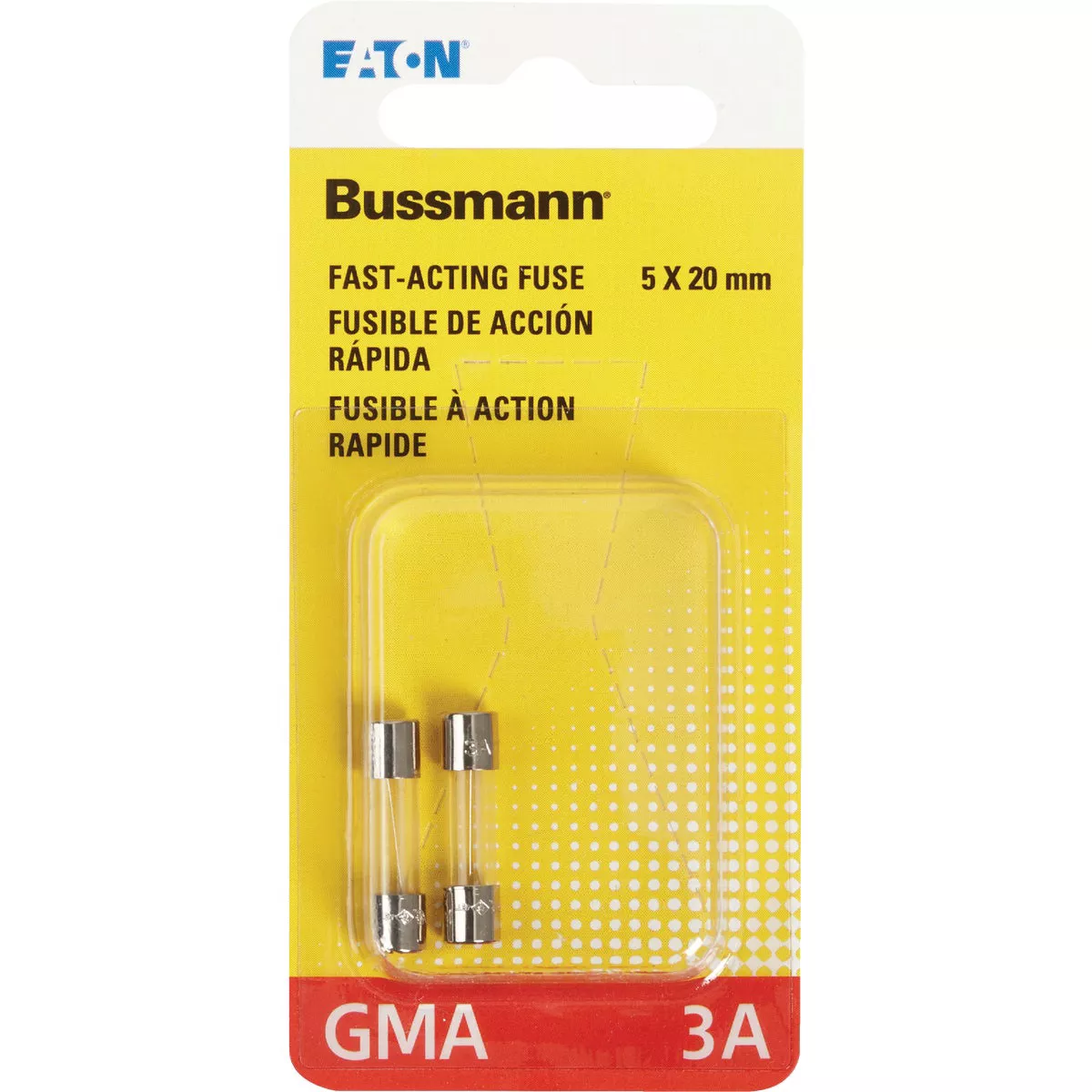 Bussmann 3A GMA Glass Tube Electronic Fuse (2-Pack) - photo 2