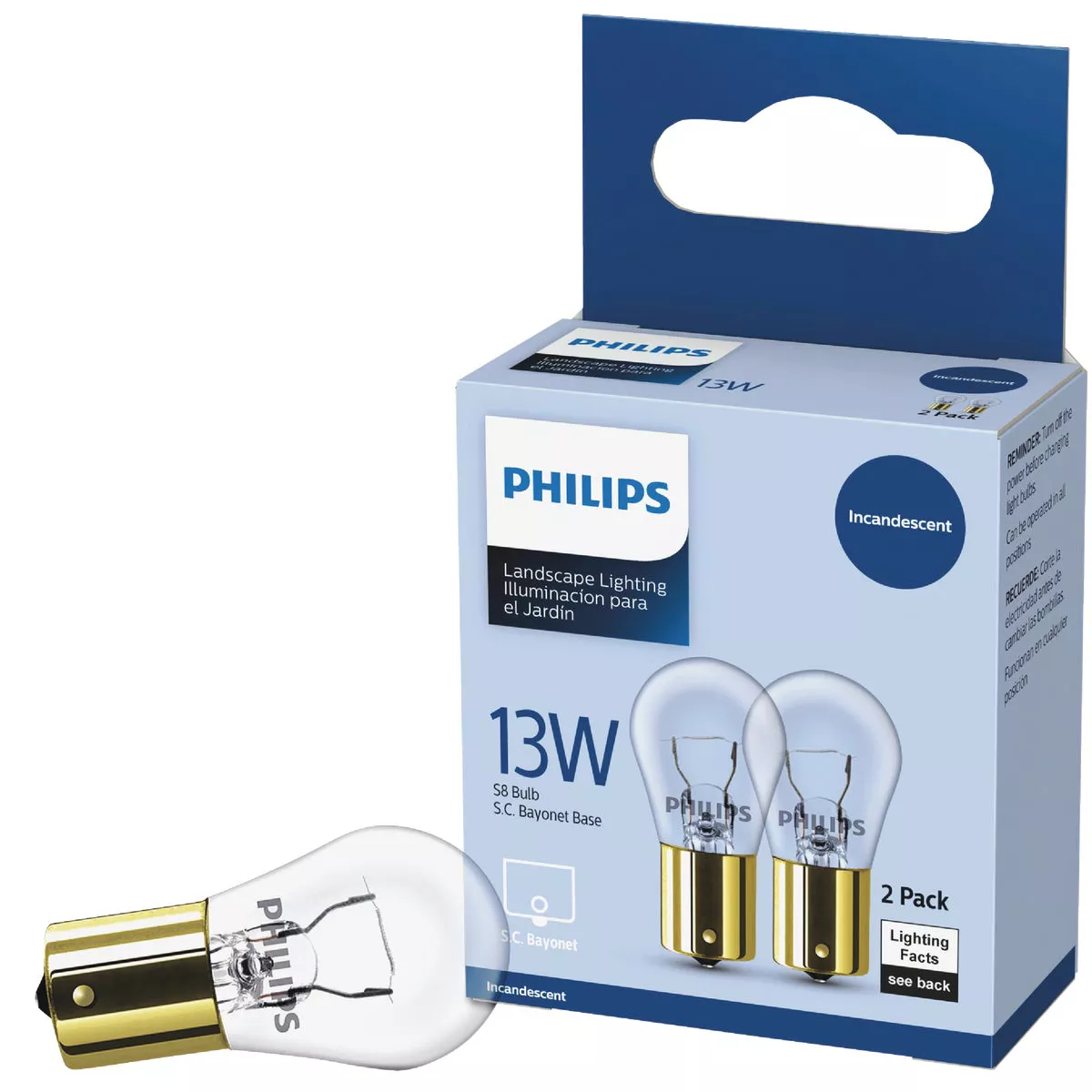 Philips 13W Soft White Bayonet Incandescent Appliance Light Bulb (2-Pack)