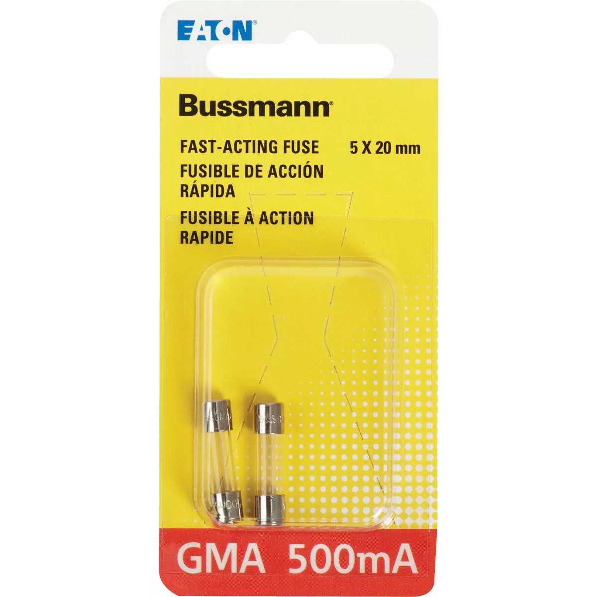 Bussmann 500A GMA Glass Tube Electronic Fuse (2-Pack) - photo 2