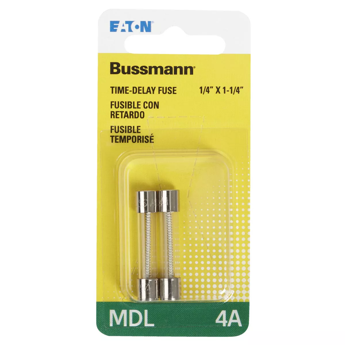 Bussmann 4A MDL Glass Tube Electronic Fuse (2-Pack) - photo 2