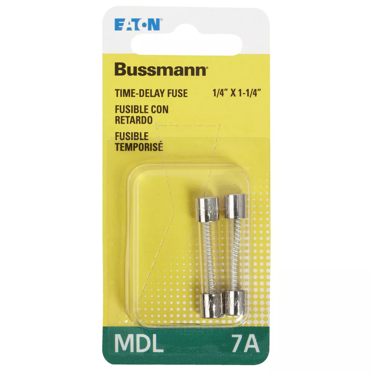 Bussmann 7A MDL Glass Tube Electronic Fuse (2-Pack) - photo 2