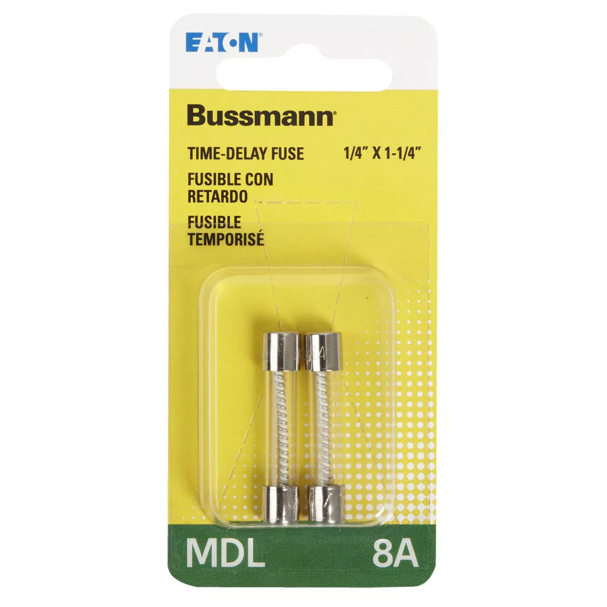 Bussmann 8A MDL Glass Tube Electronic Fuse (2-Pack) - photo 2