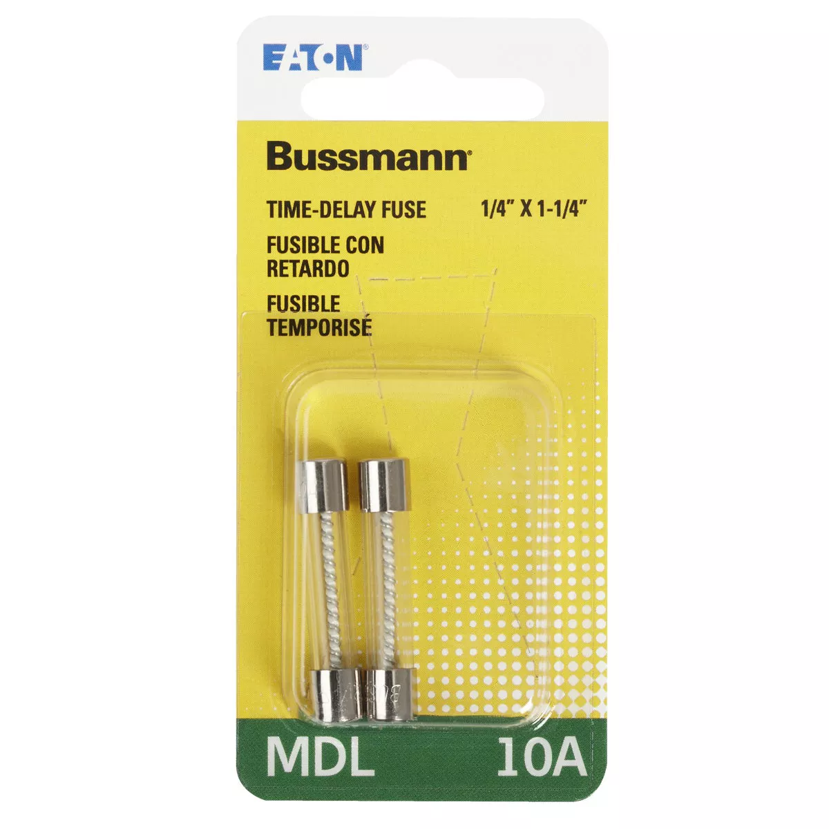 Bussmann 10A MDL Glass Tube Electronic Fuse (2-Pack) - photo 2