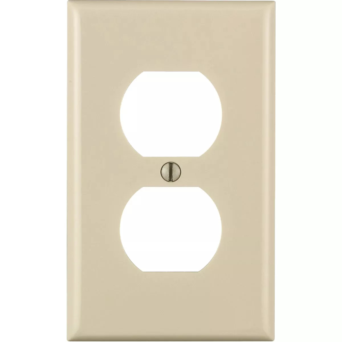 Leviton 1-Gang Thermoplastic Outlet Wallplate, Light Almond