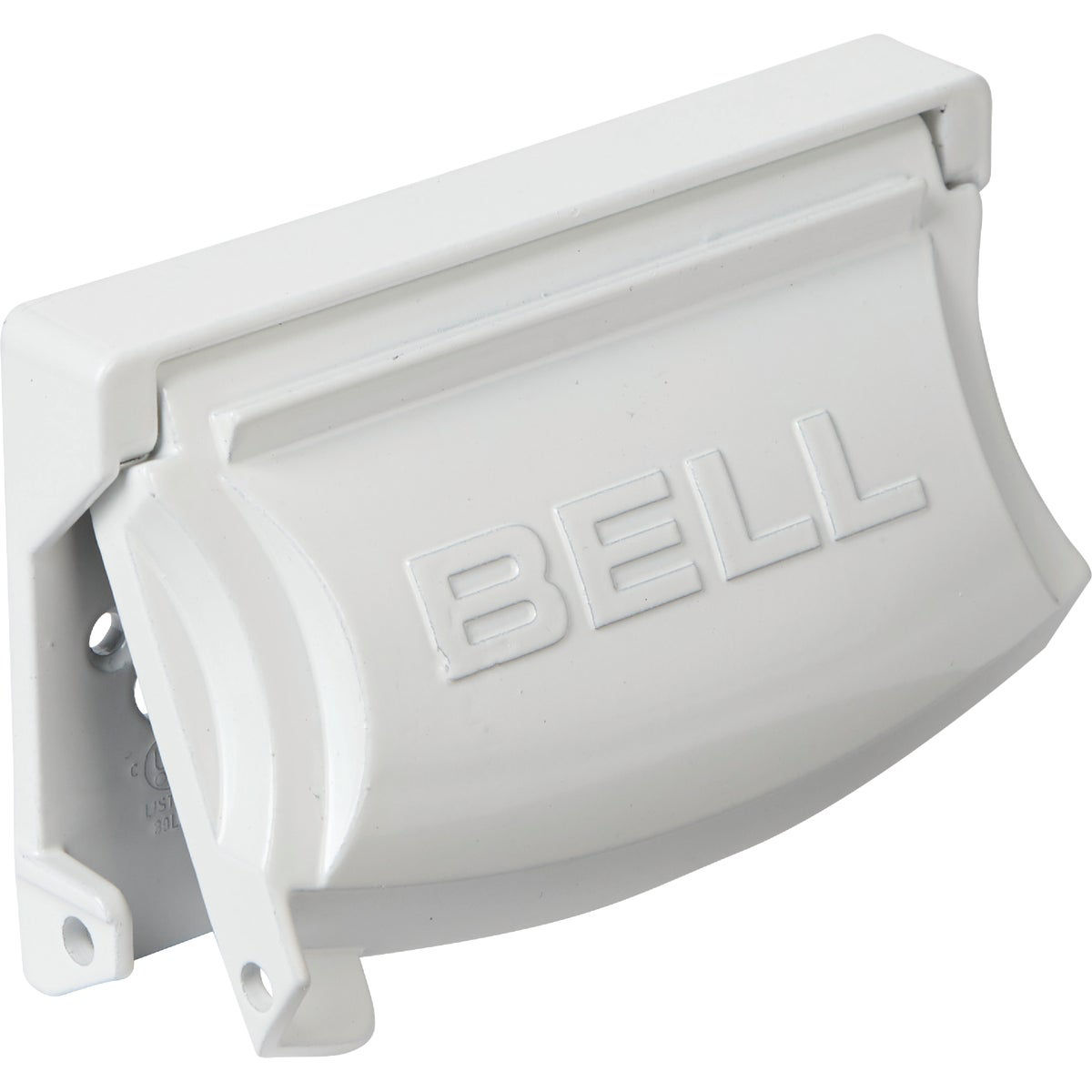 Bell Horizontal Mount Duplex Aluminum White Weatherproof Outdoor