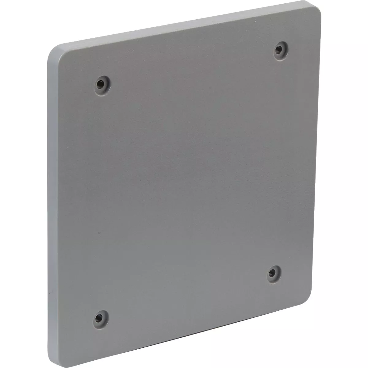 Bell 2-Gang Blank Square Polycarbonate Gray Weatherproof Outdoor Box Cover - photo 3