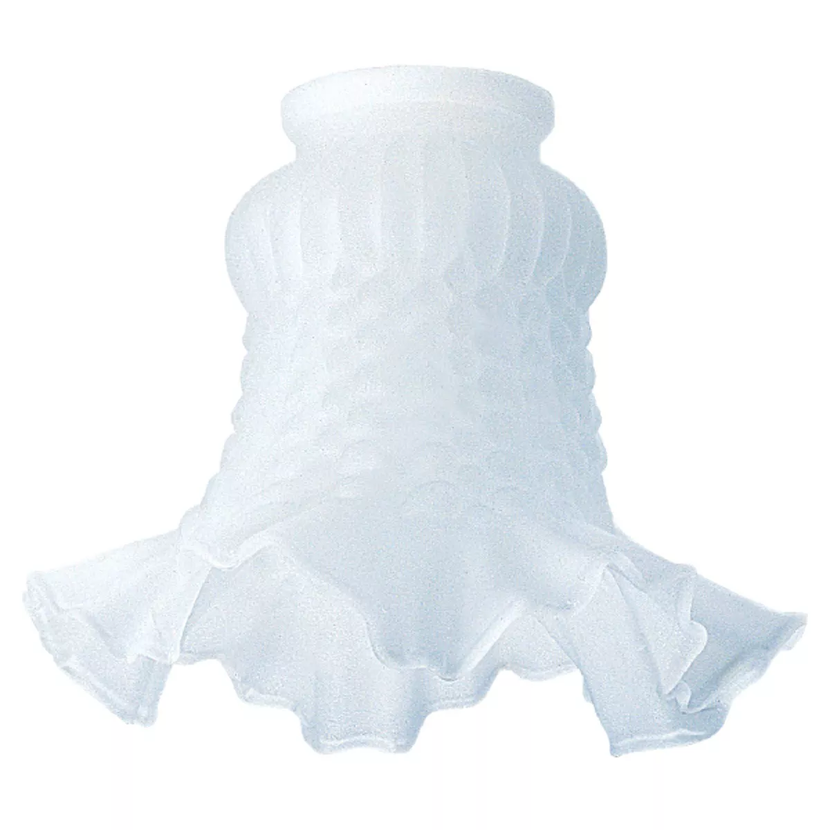 Westinghouse 4-1/8 In. White Satin Crimp Glass Shade