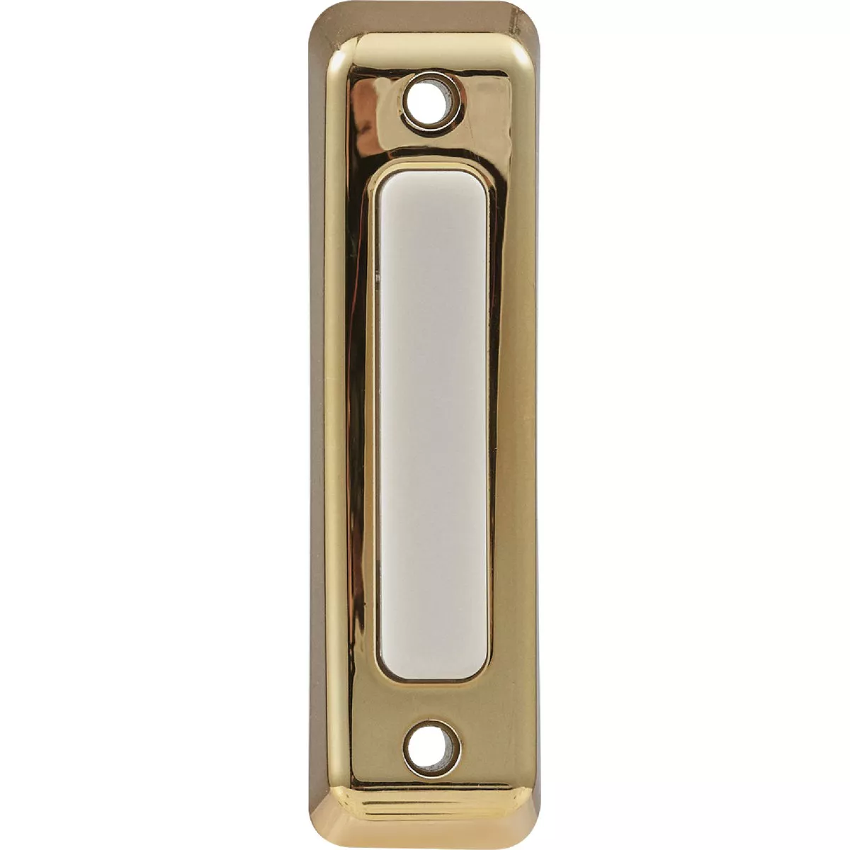 Heath Zenith Wired Polished Brass Doorbell Push-Button