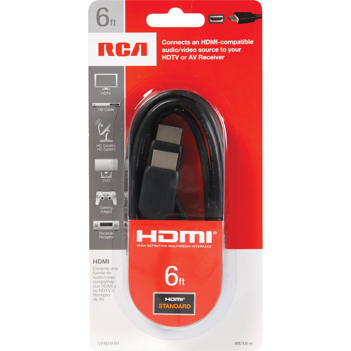 RCA 6 Ft. Black Standard HDMI Cable Do it Best