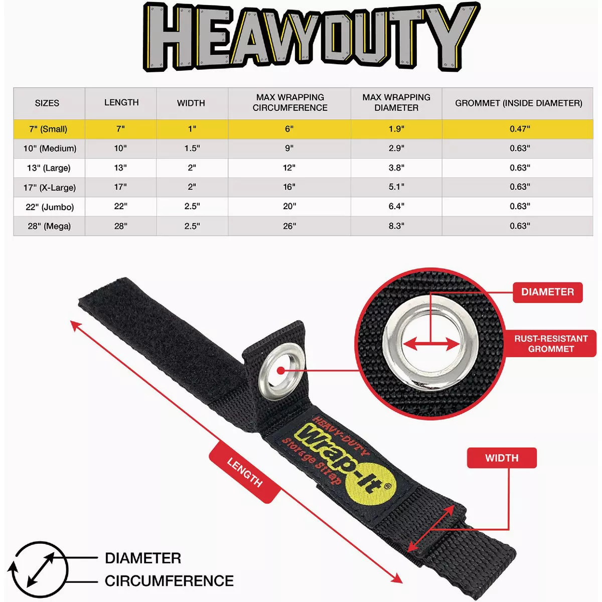 Wrap-It Storage 7 In. x 1 In. Heavy-Duty Straps (4-Pack) - photo 7