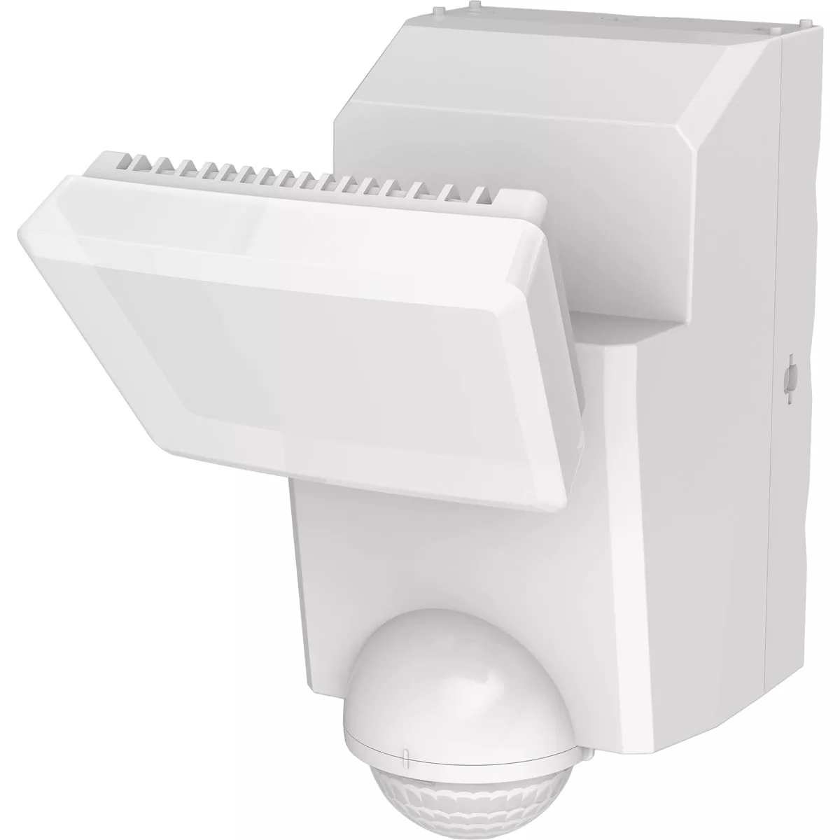 IQ America White Motion Sensing LED Solar Powered Security Light Fixture, 700-Lumen