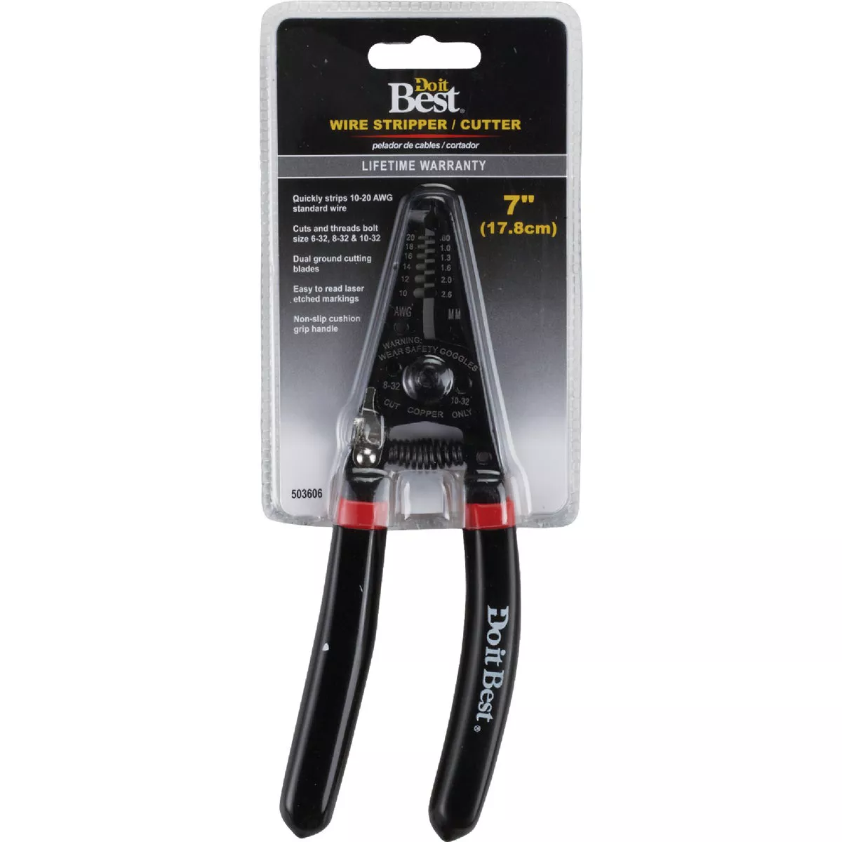 Do It Best 7 In. 10 AWG to 22 AWG Solid/Stranded Deluxe Wire Stripper - photo 2