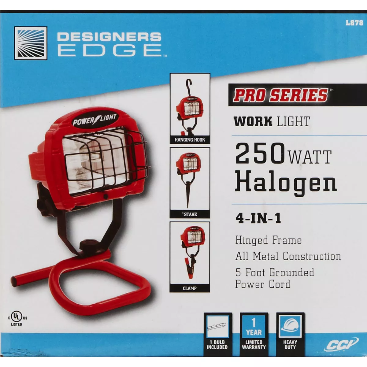 Designers Edge 4000 Lm. Halogen S Tube Portable Work Light Do it Best
