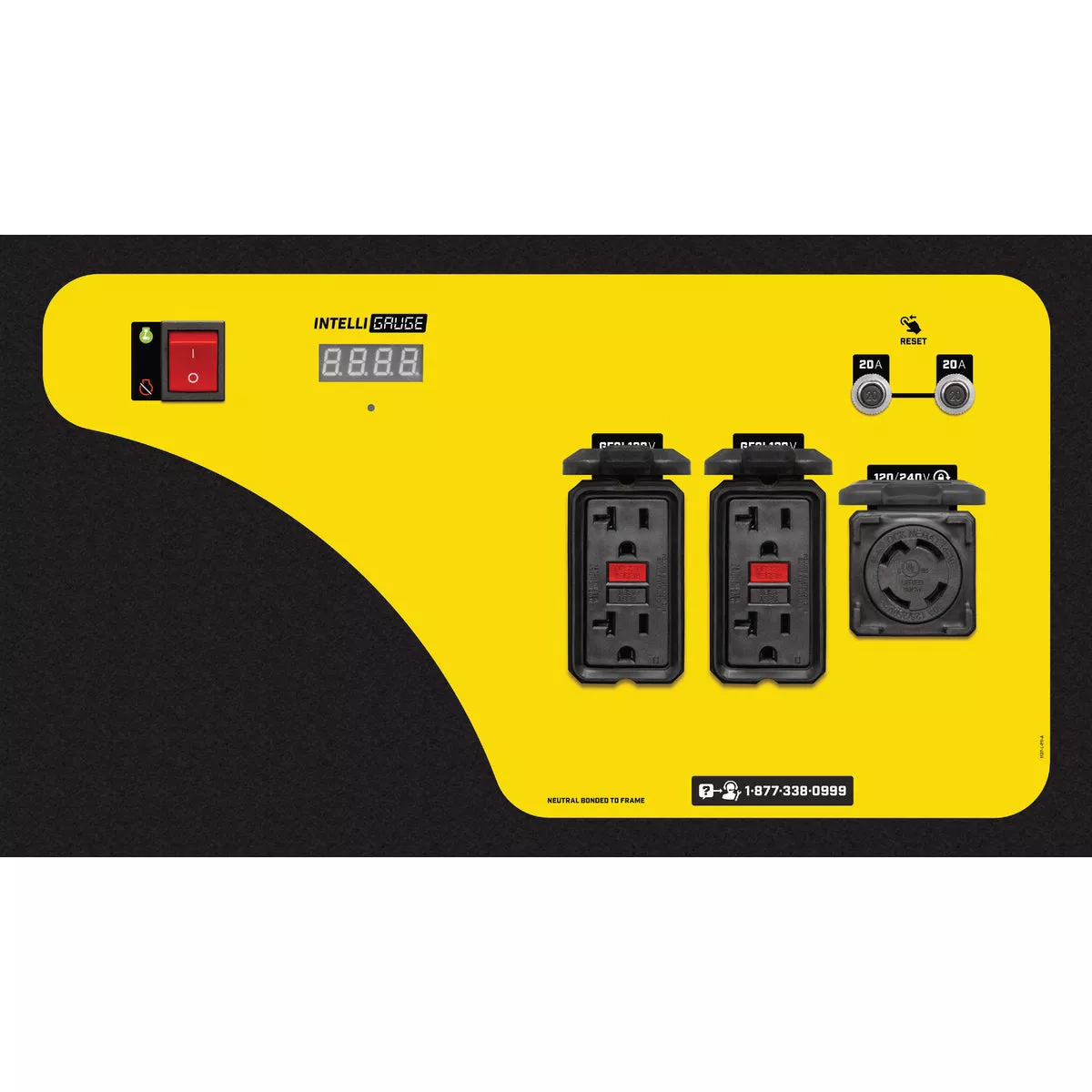 Champion 5000W Gasoline Powered Recoil Pull Start Portable Generator with Wheel Kit (California Compliant) - photo 5
