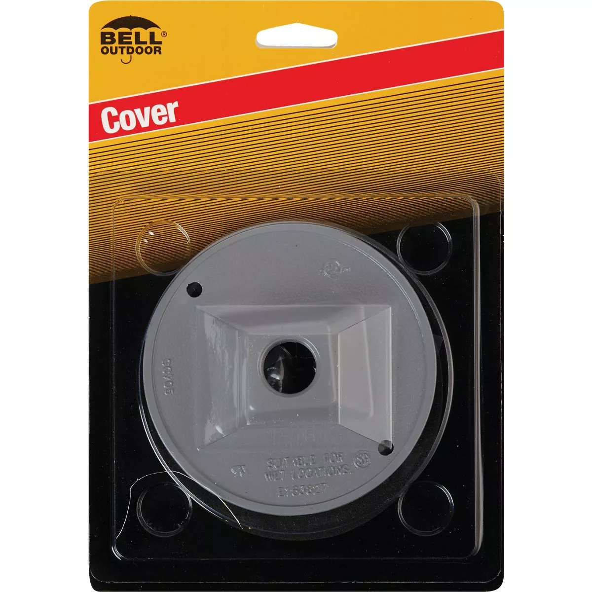 Bell 1-Outlet Round Zinc Gray Cluster Weatherproof Outdoor Electrical Cover - photo 2